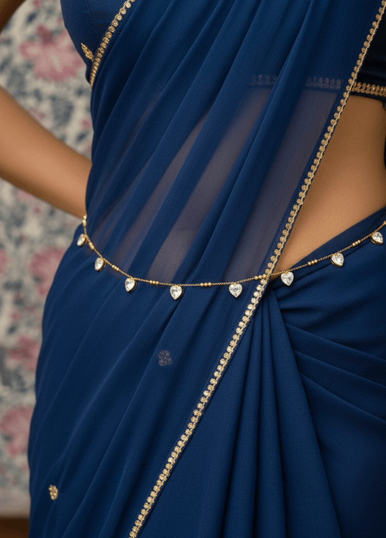 Anti Tarnish Bold Hearts Waist Chain 18K Gold Plated