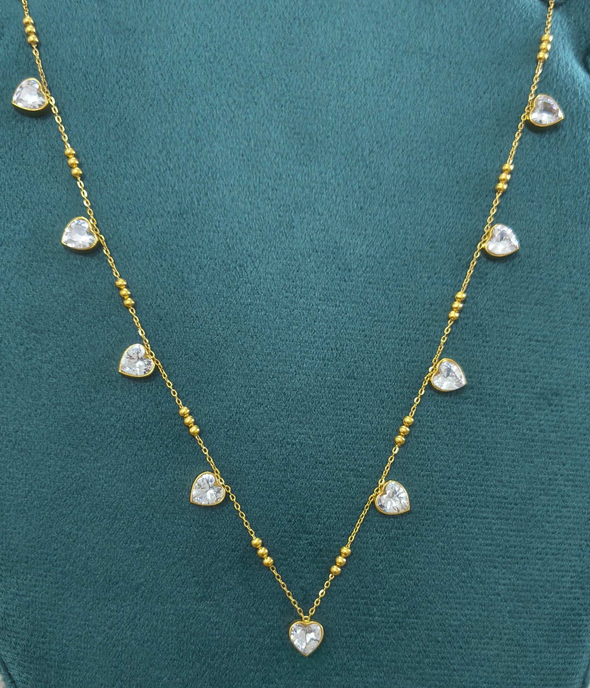 Anti Tarnish Bold Hearts Waist Chain 18K Gold Plated