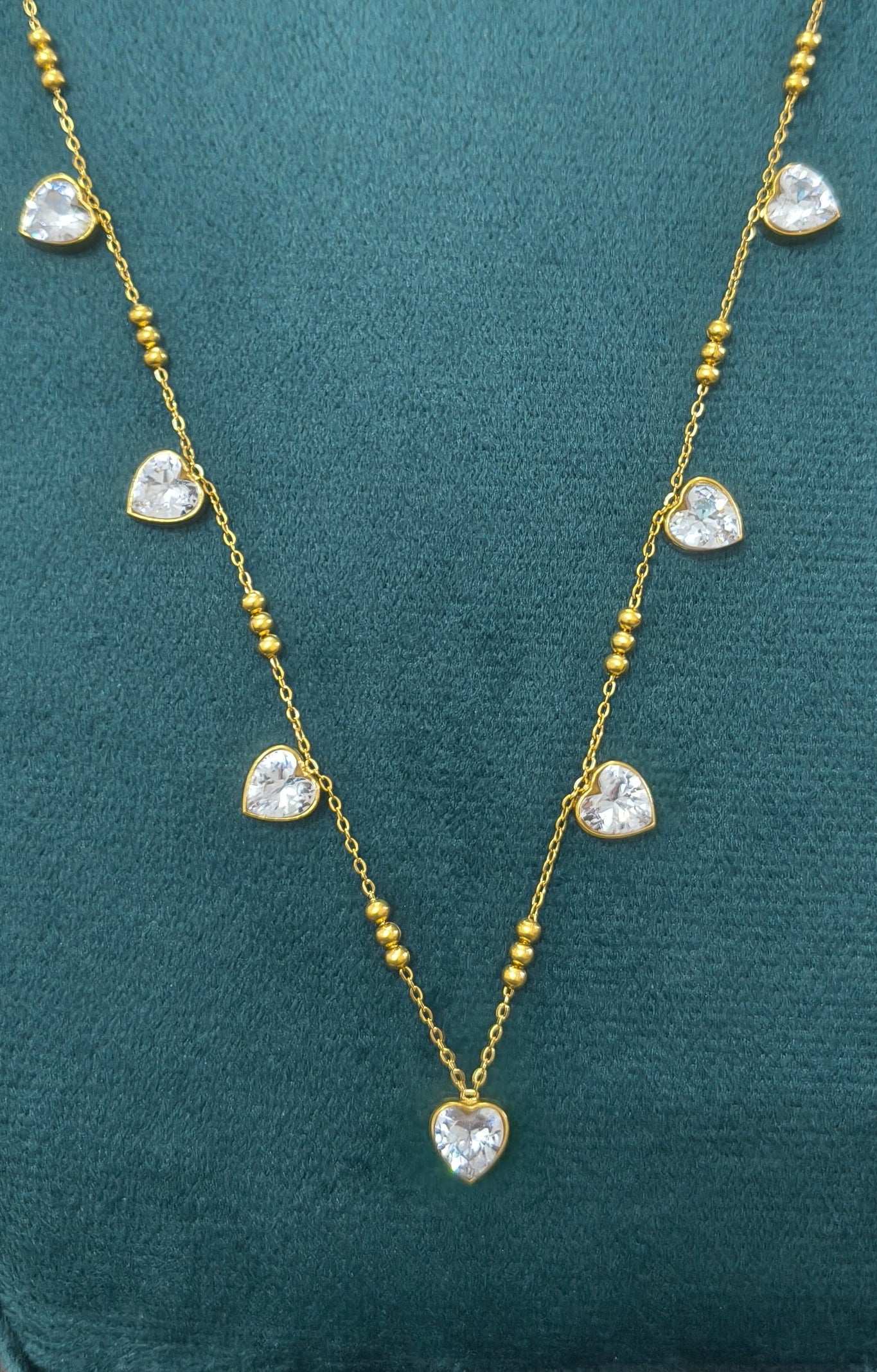 Anti Tarnish Bold Hearts Waist Chain 18K Gold Plated