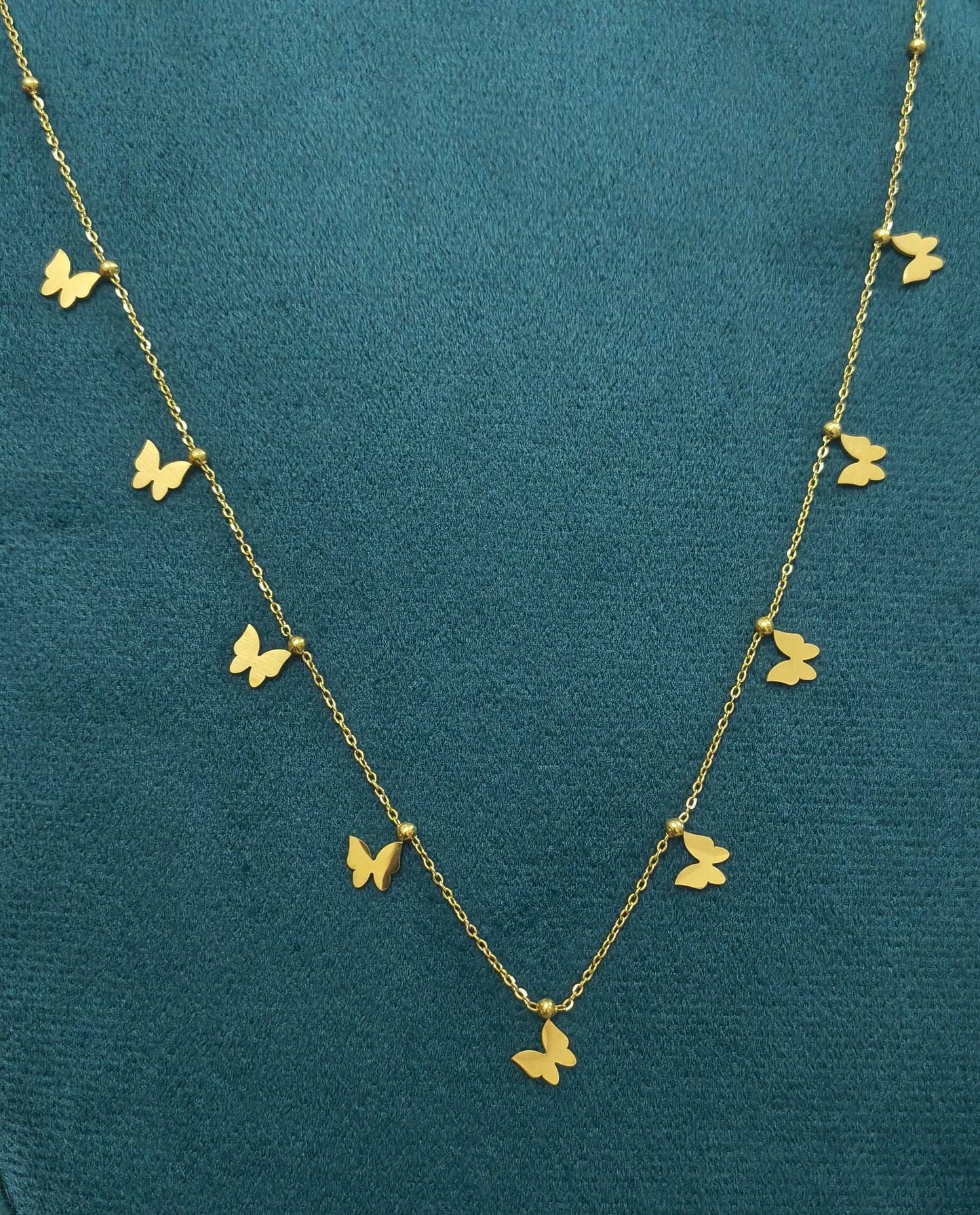 Anti Tarnish Butterfly Charm Waist Chain 18K Gold Plated