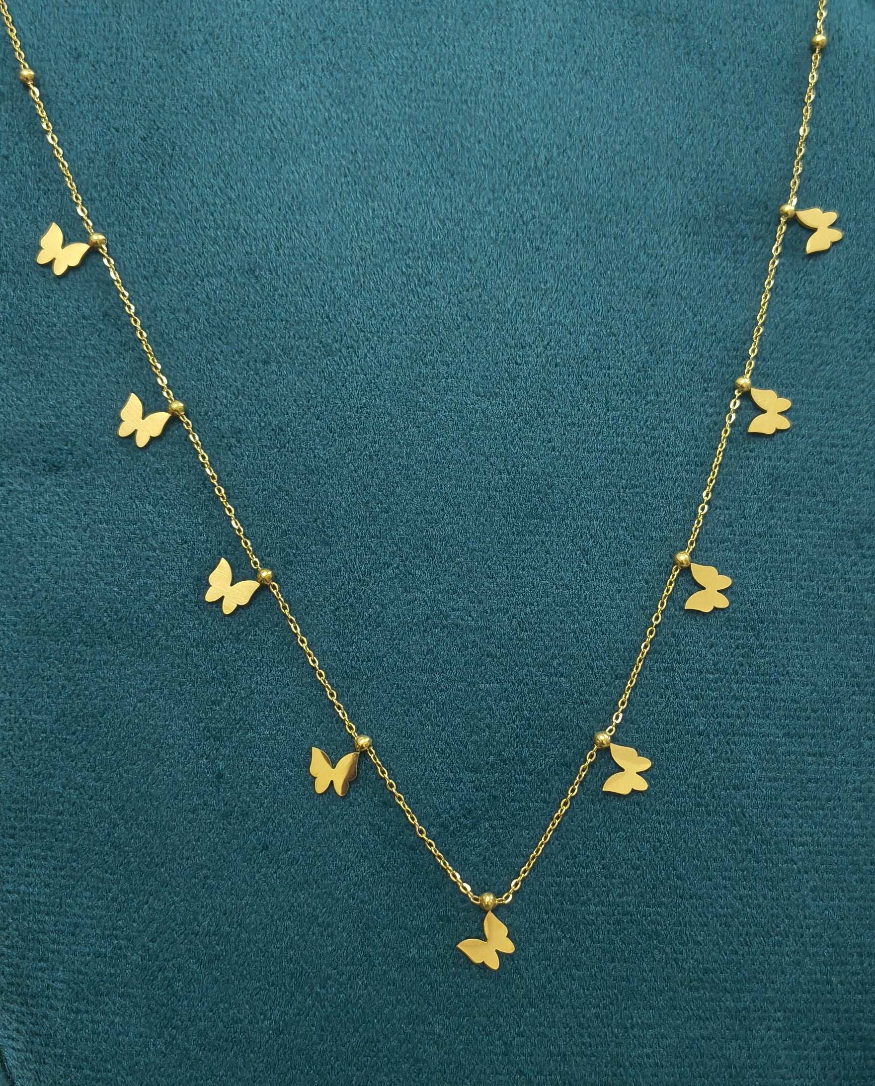 Anti Tarnish Butterfly Charm Waist Chain 18K Gold Plated
