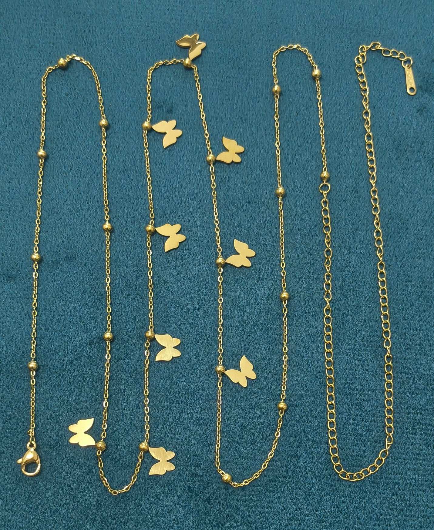 Anti Tarnish Butterfly Charm Waist Chain 18K Gold Plated