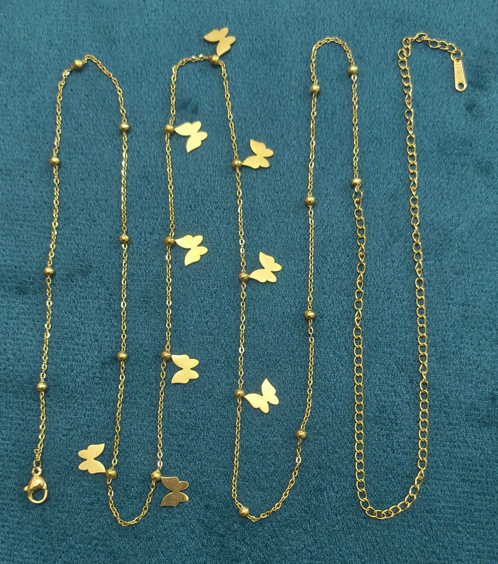 Anti Tarnish Butterfly Charm Waist Chain 18K Gold Plated