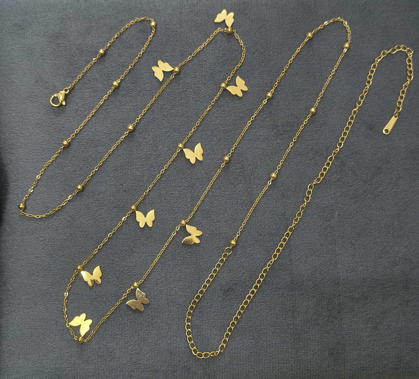 Anti Tarnish Butterfly Charm Waist Chain 18K Gold Plated
