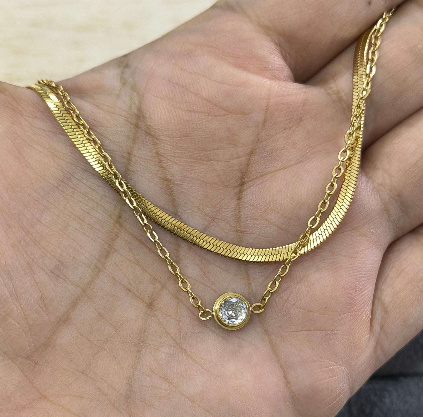 Anti Tarnish Dainty Charm Anklet 18K Gold Plated