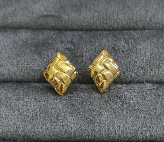 Anti Tarnish Dainty Chic Stud Earrings 18K Gold Plated