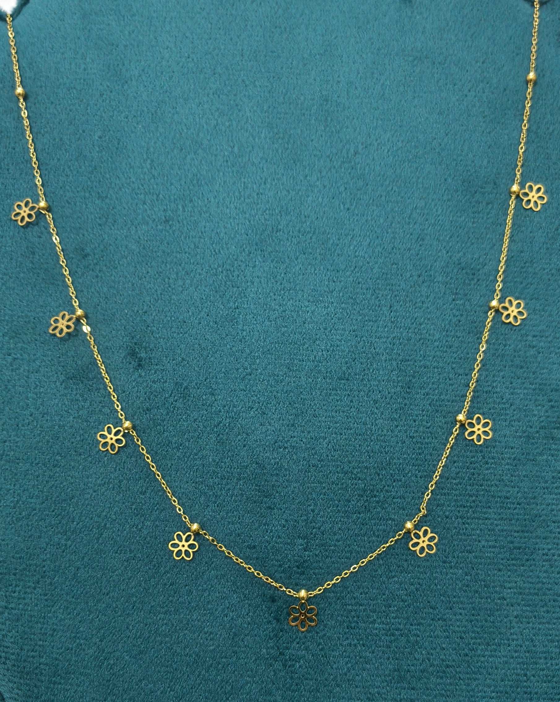 Anti Tarnish Flower Charm Waist Chain 18K Gold Plated