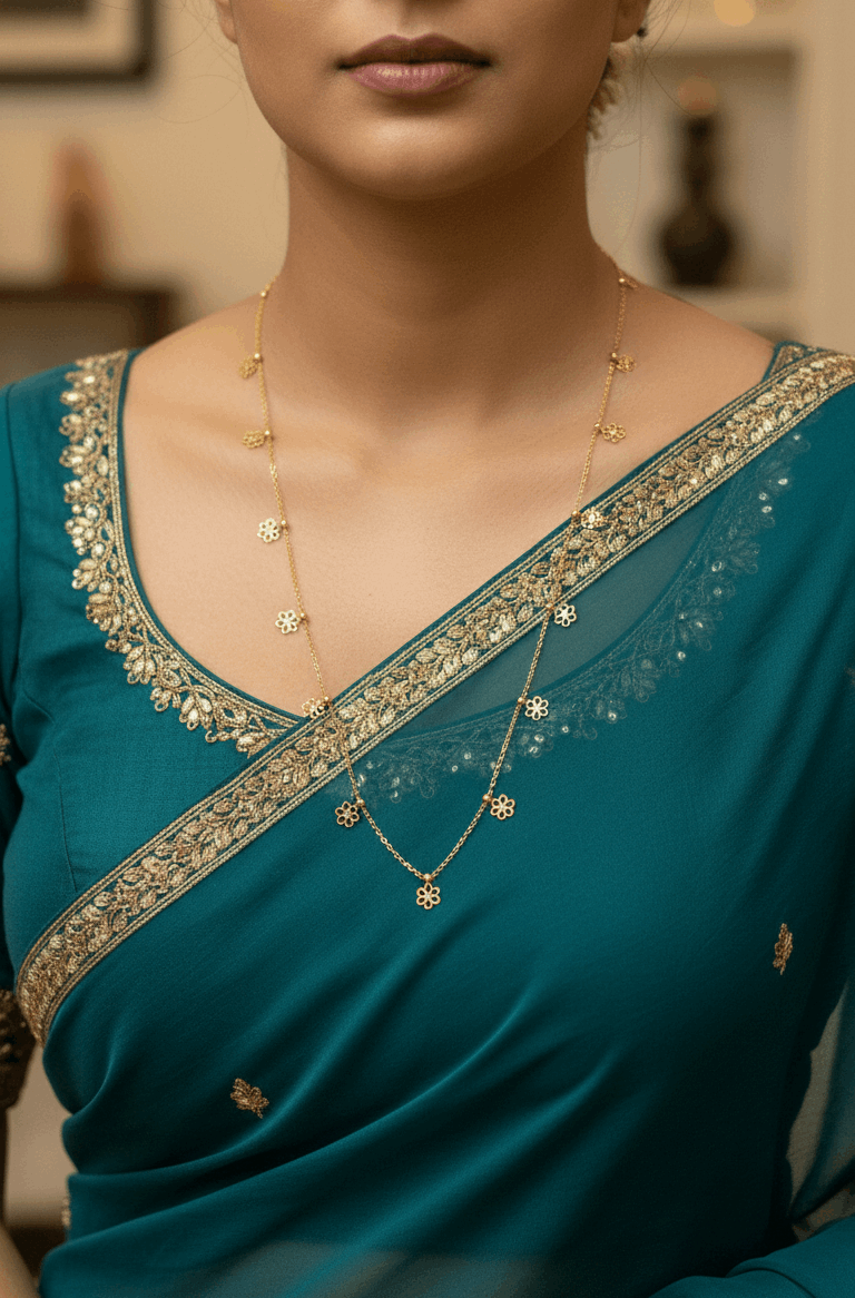 Anti Tarnish Flower Charm Waist Chain 18K Gold Plated