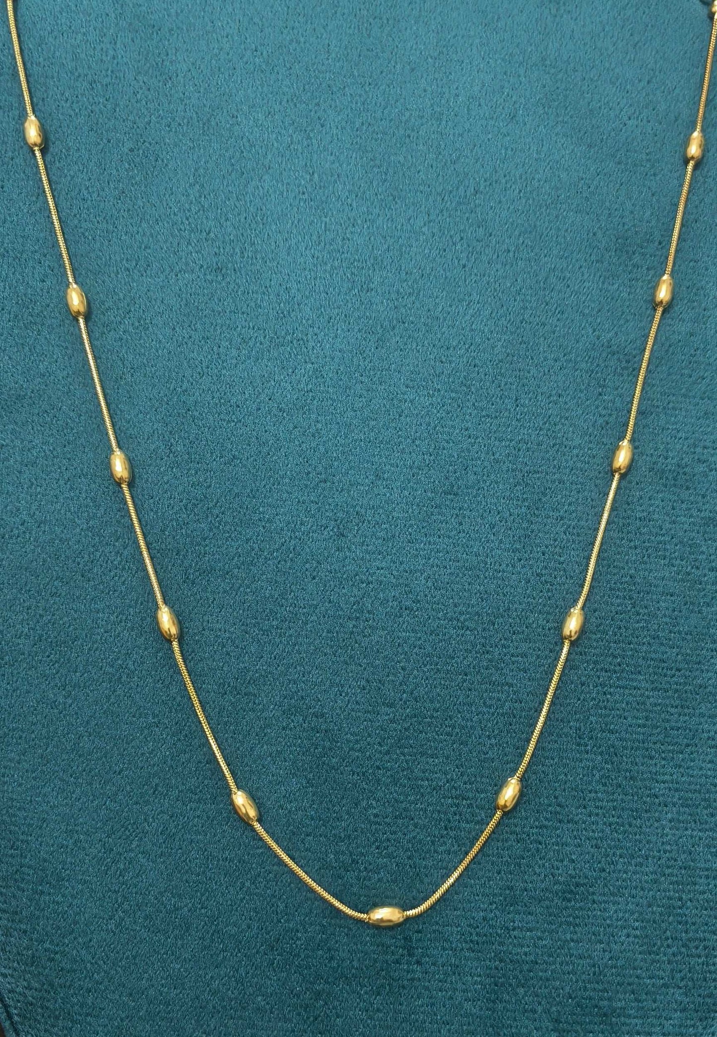 Anti Tarnish Golden Beads Charm Waist Chain 18K Gold Plated