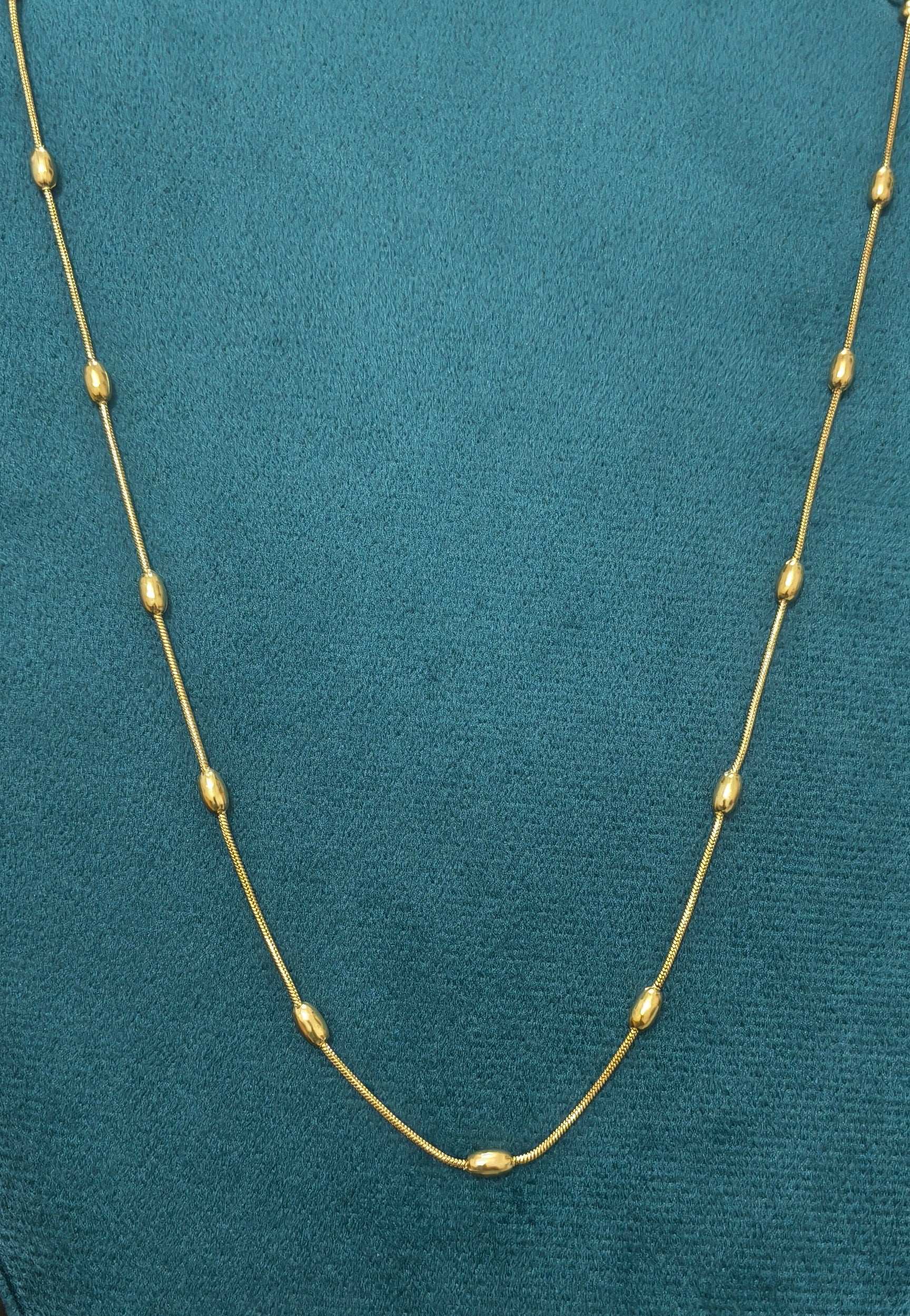 Anti Tarnish Golden Beads Charm Waist Chain 18K Gold Plated