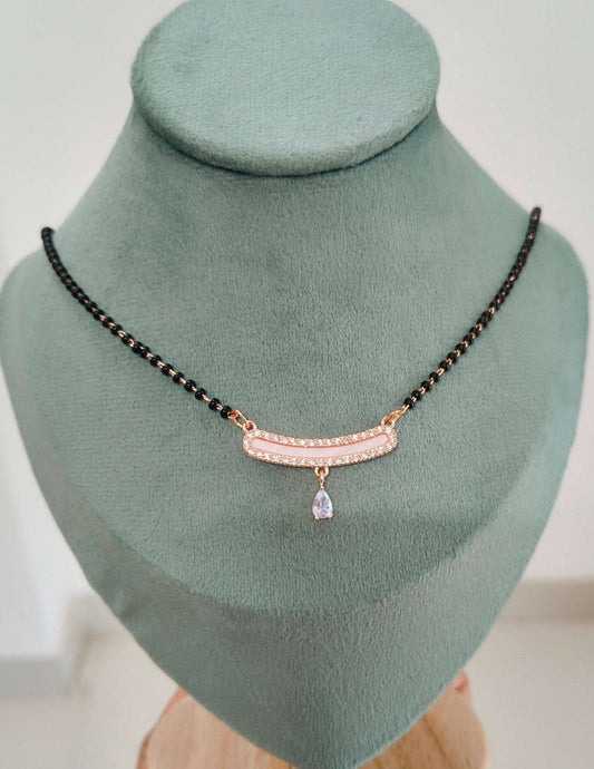 Anti Tarnish Rosegold Stylish Mangalsutra 18K Gold Plated
