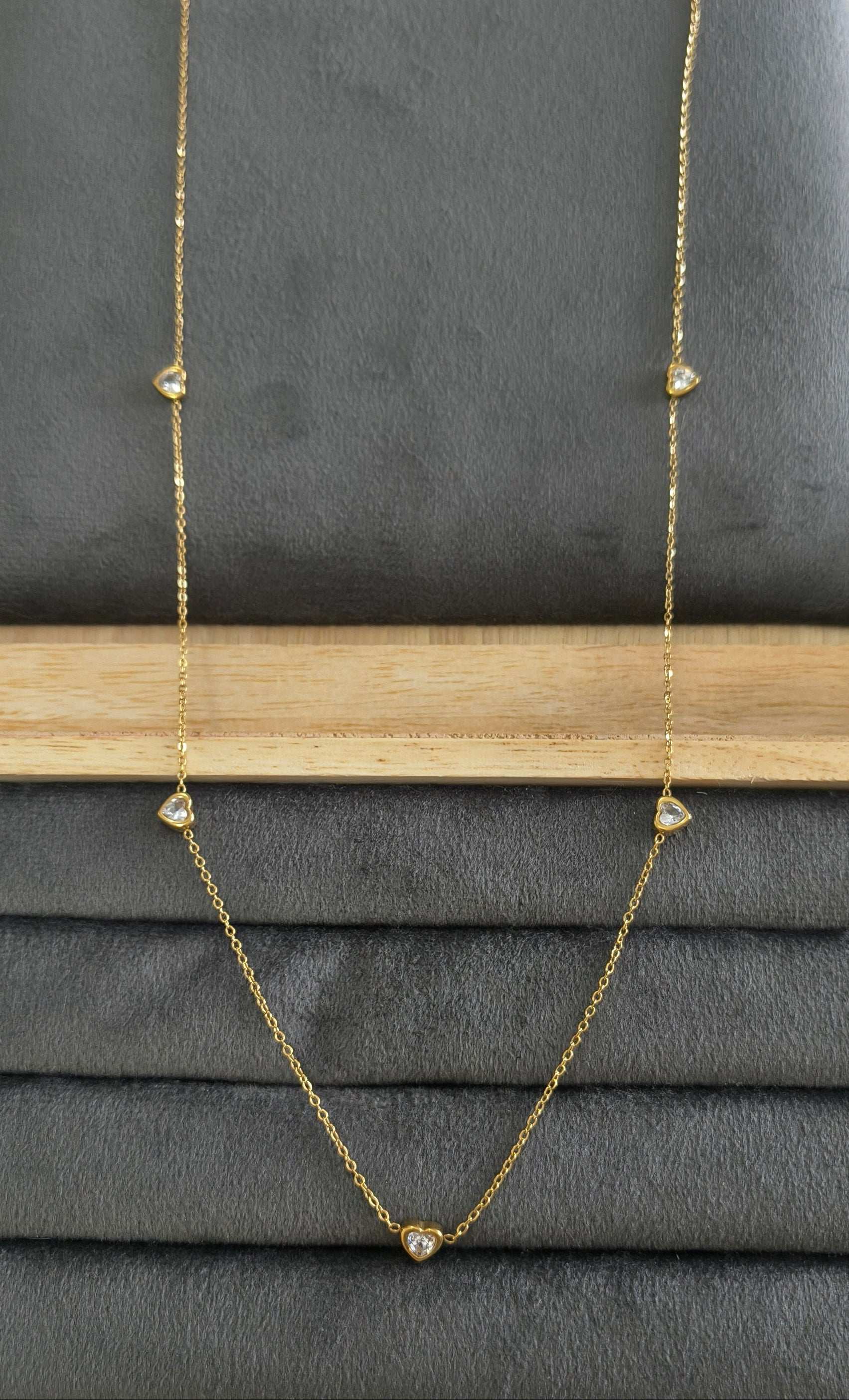 Anti tarnish Heart Charms Waist Chain 18K Gold Plated