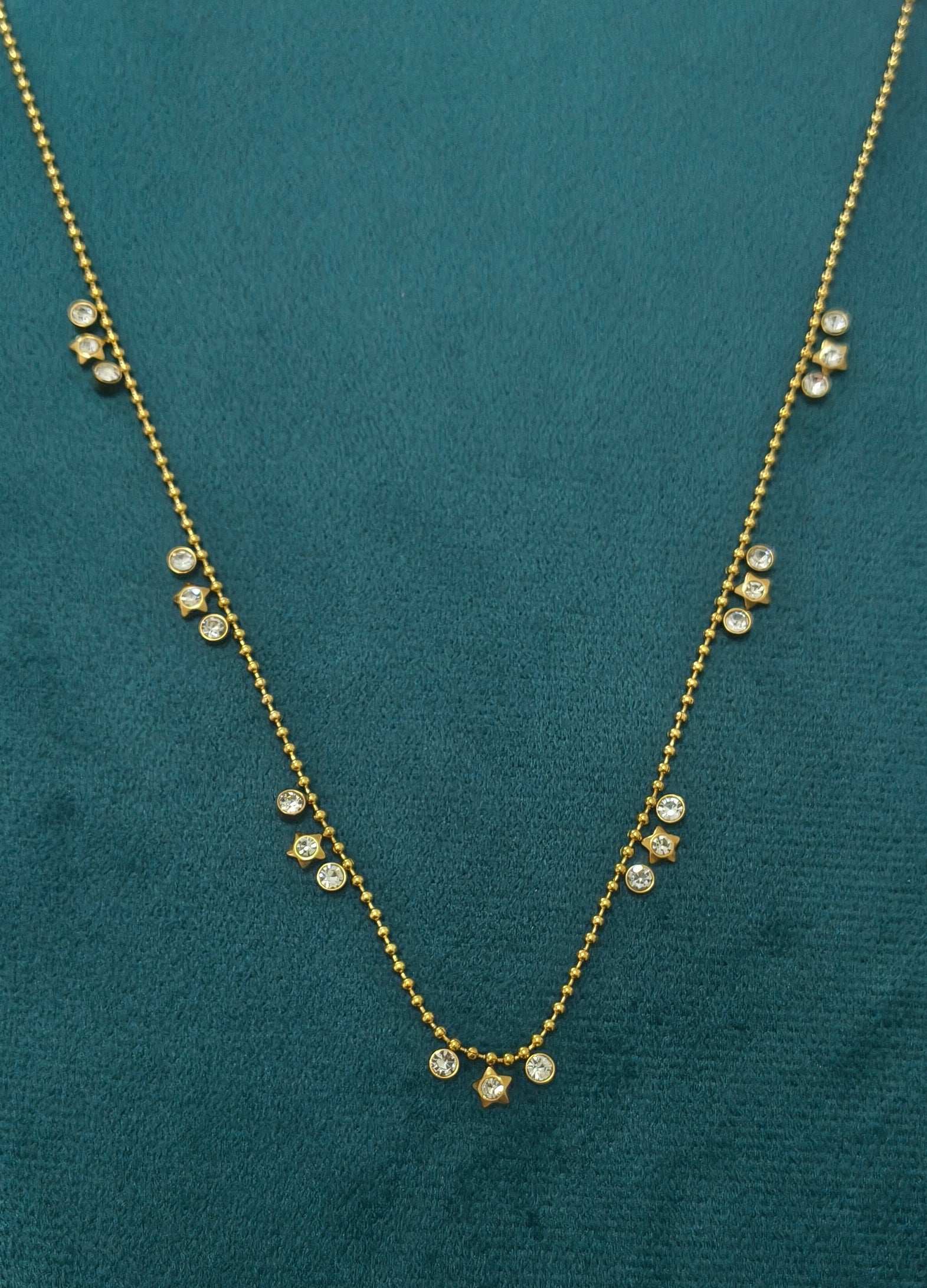 Anti tarnish Star Studded Waist Chain 18K Gold Plated