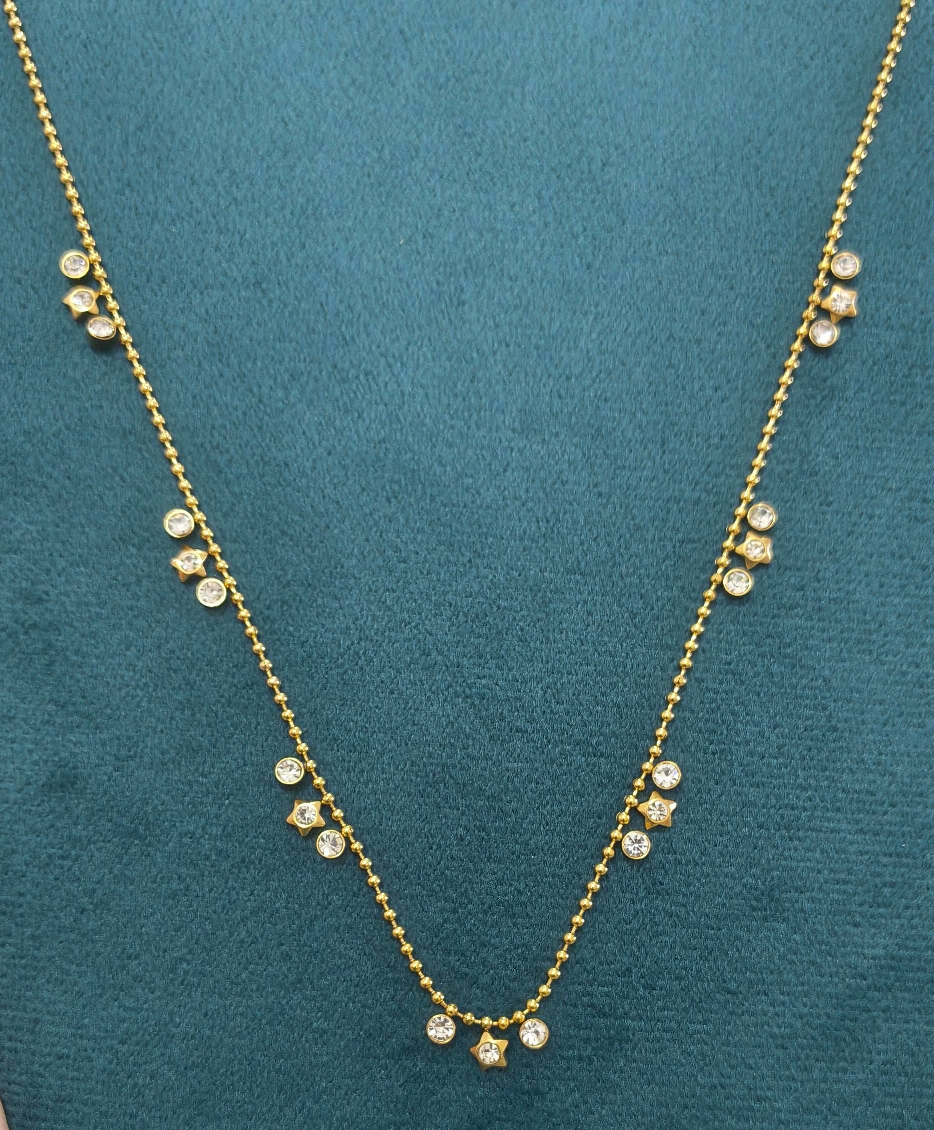 Anti tarnish Star Studded Waist Chain 18K Gold Plated