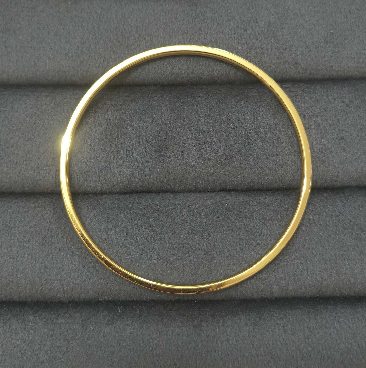 Anti Tarnish Bangle Babysize Diamond Studded 18K Gold Plated