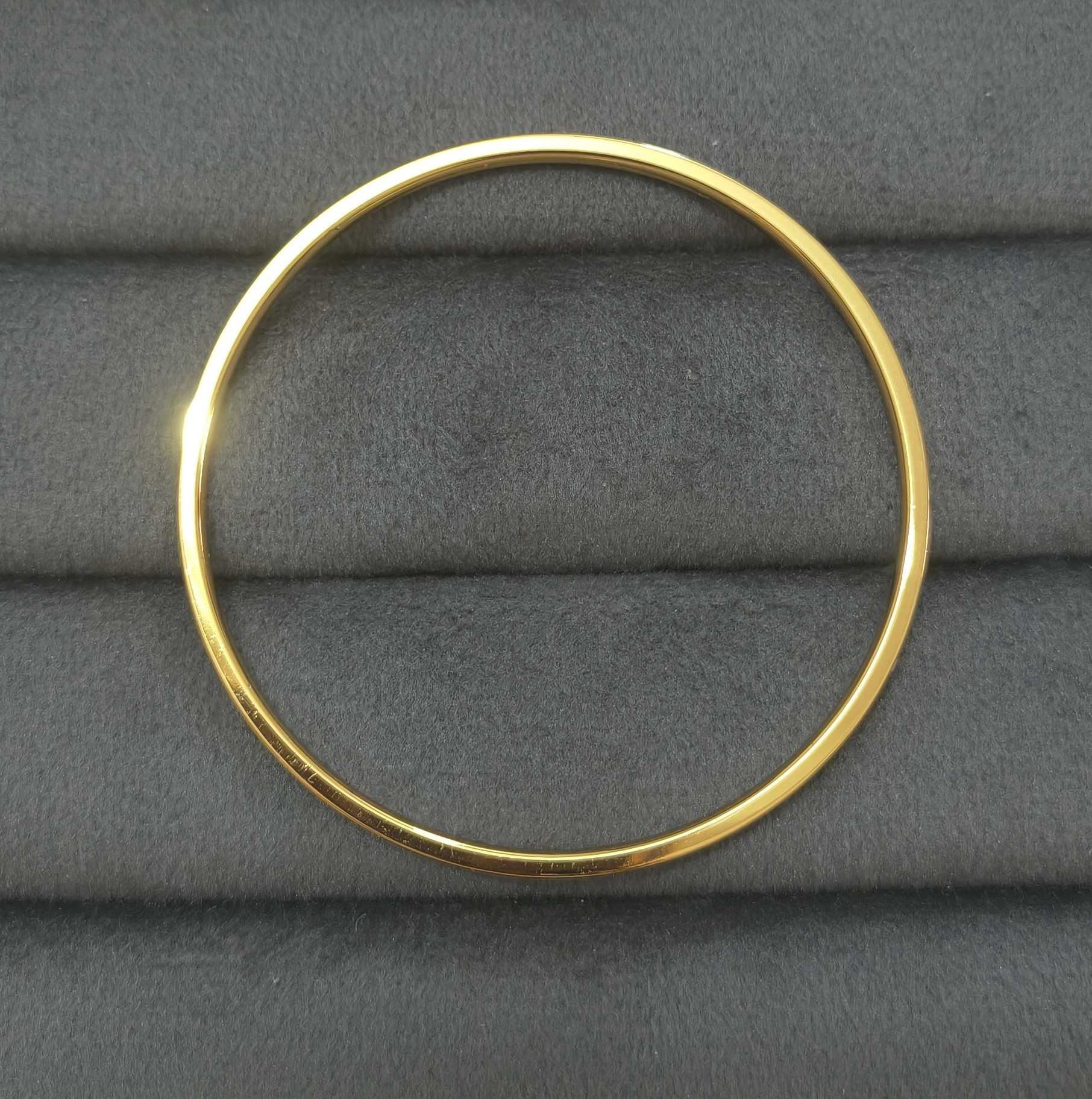 Anti Tarnish Bangle Babysize Diamond Studded 18K Gold Plated