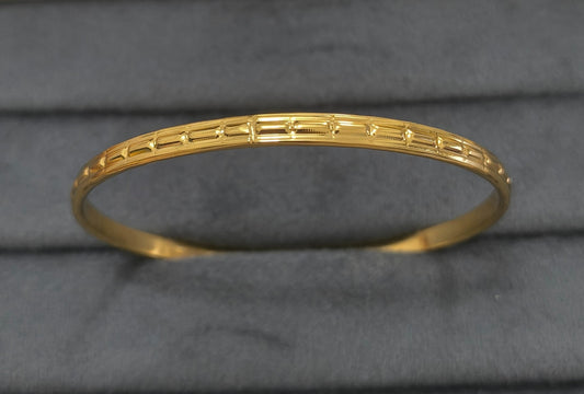 Anti Tarnish Bangle Designer Box Print 18K Gold Plated