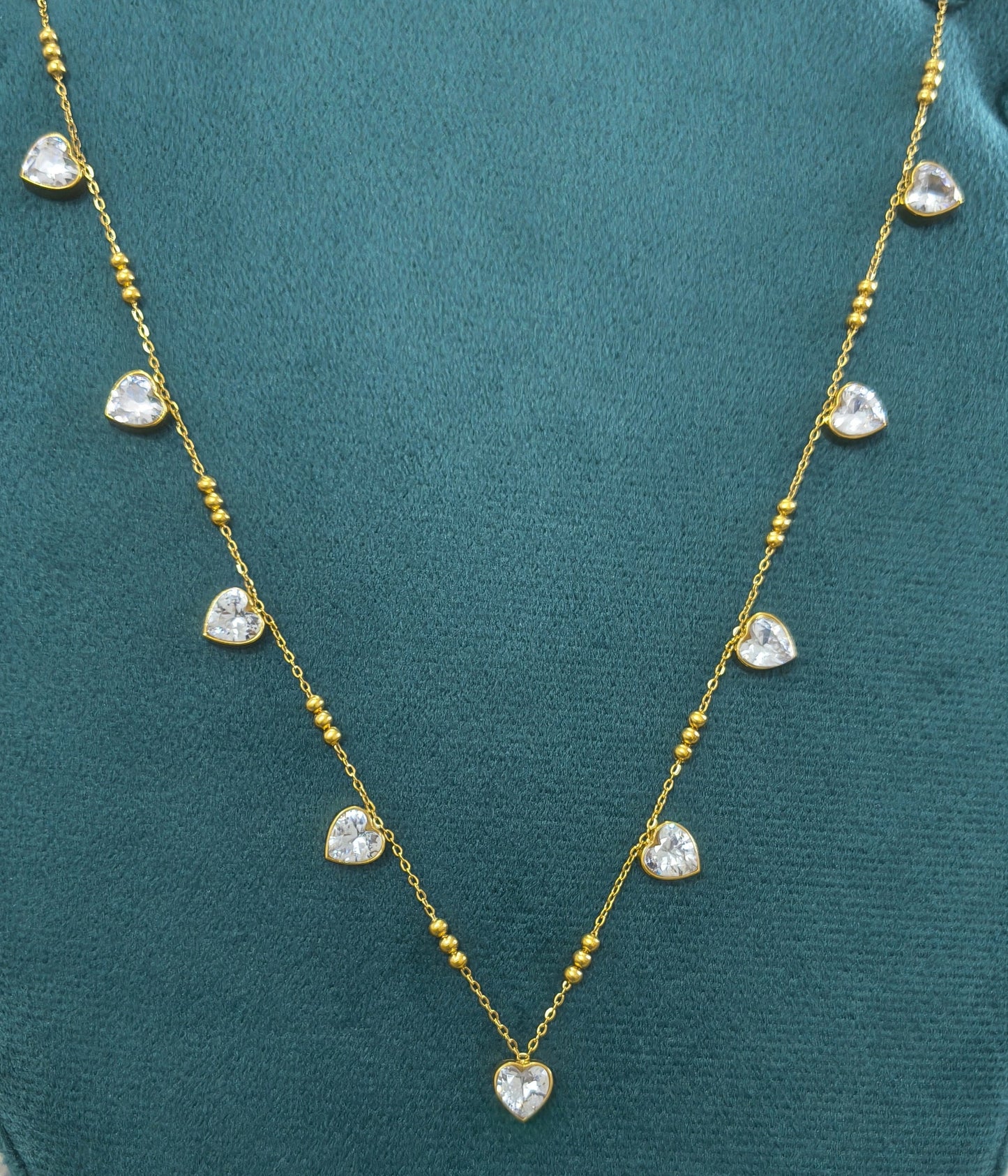 Anti Tarnish Bold Hearts Waist Chain 18K Gold Plated