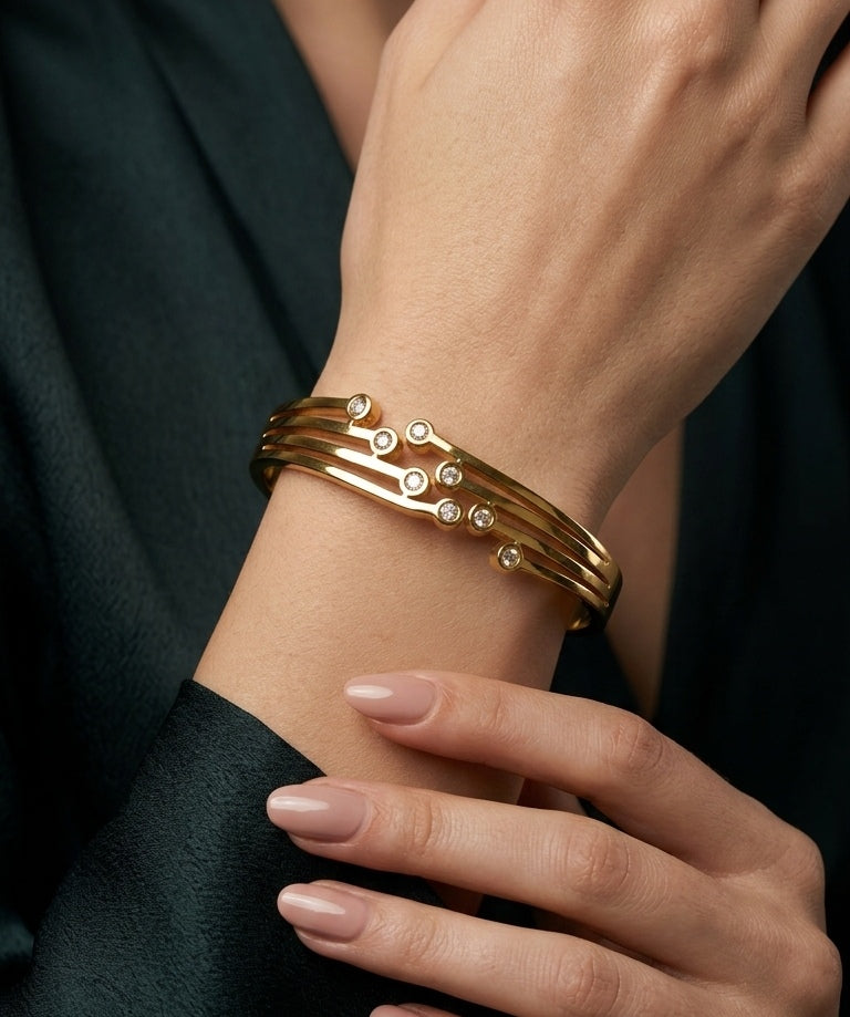 Anti Tarnish Bracelet Babysize 18K Gold Plated
