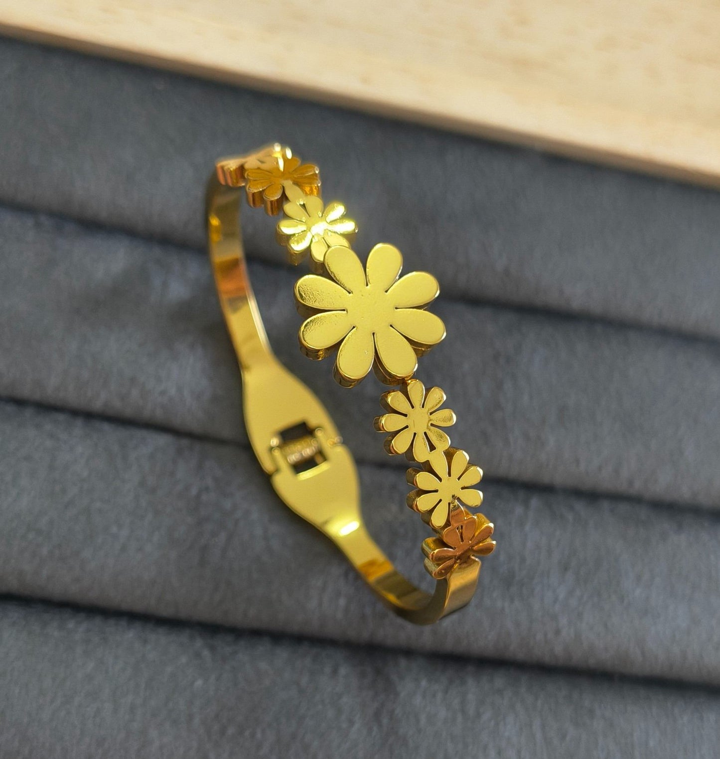 Anti Tarnish Bracelet Babysize Flora 18K Gold Plated