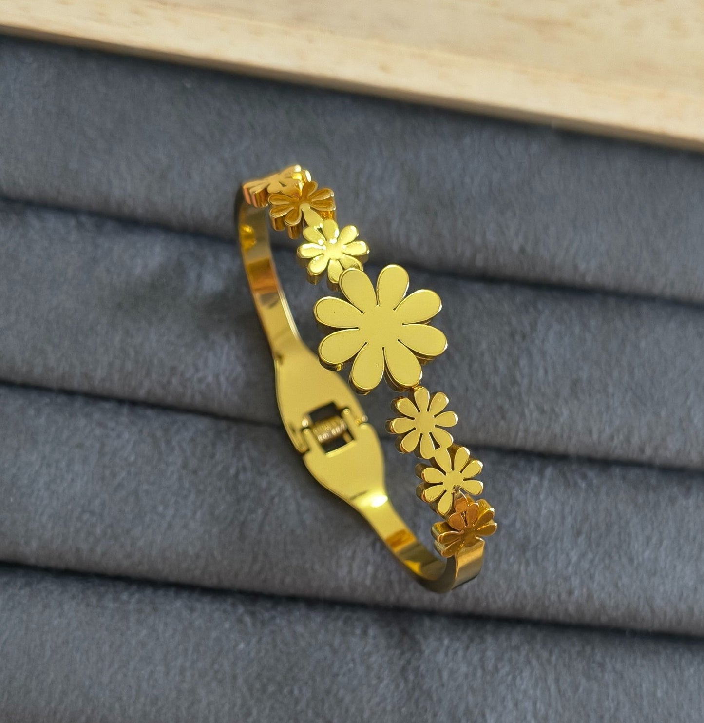 Anti Tarnish Bracelet Babysize Flora 18K Gold Plated