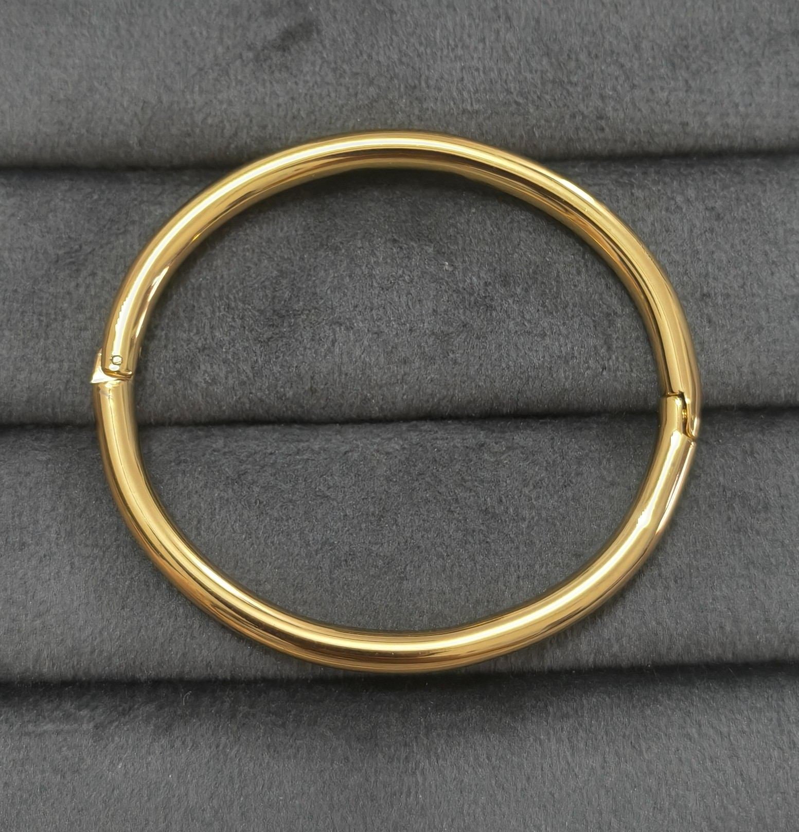 Anti Tarnish Bracelet Babysize Viral Solid 18K Gold Plated