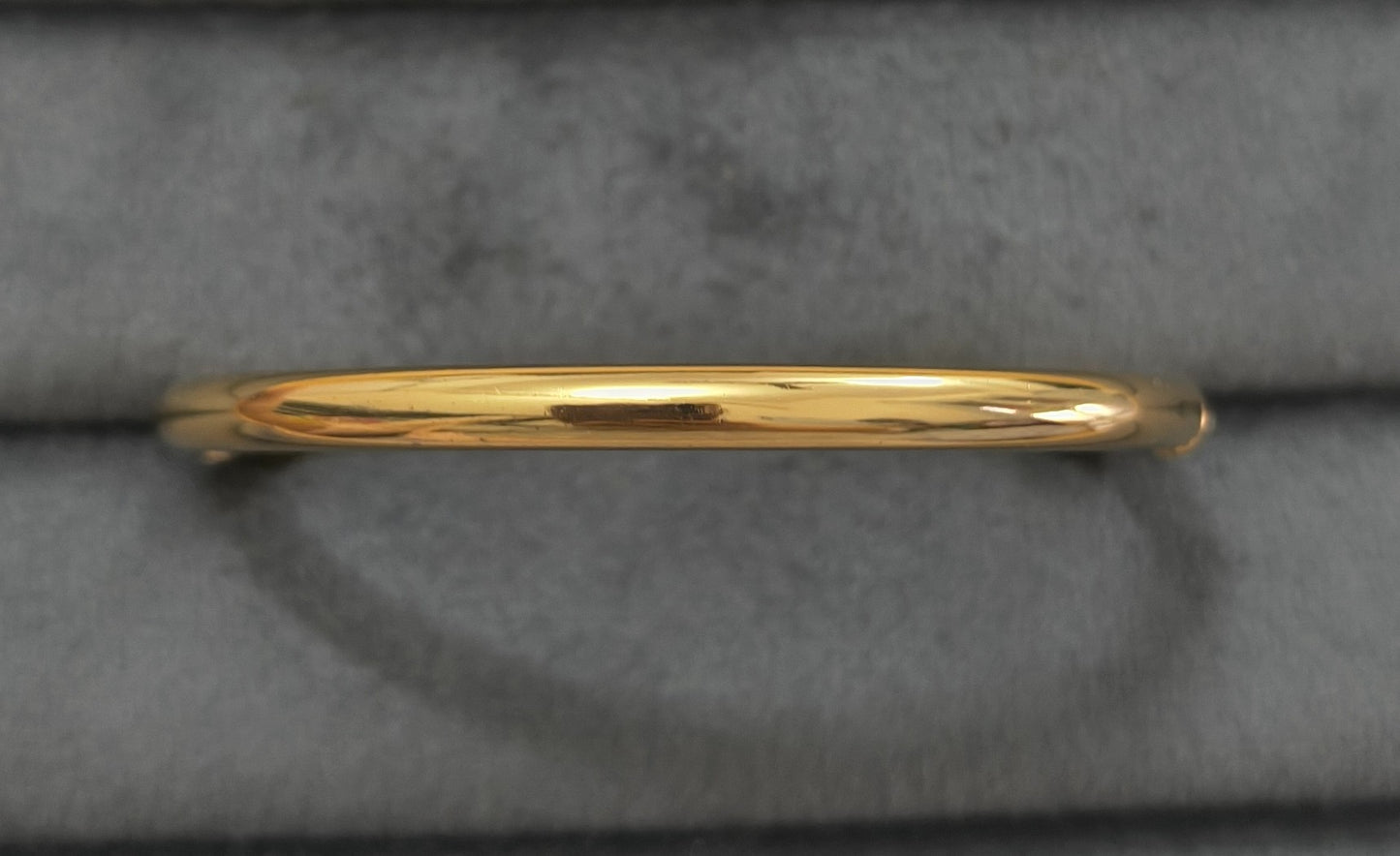 Anti Tarnish Bracelet Babysize Viral Solid 18K Gold Plated