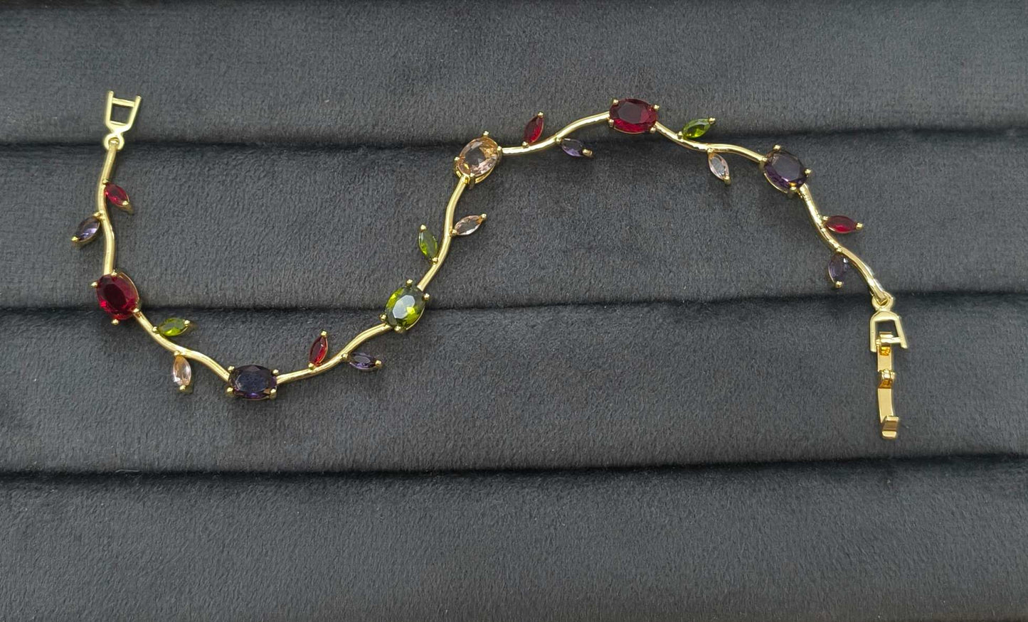 Anti Tarnish Bracelet Blossom Tulip Bracelet 18K Gold