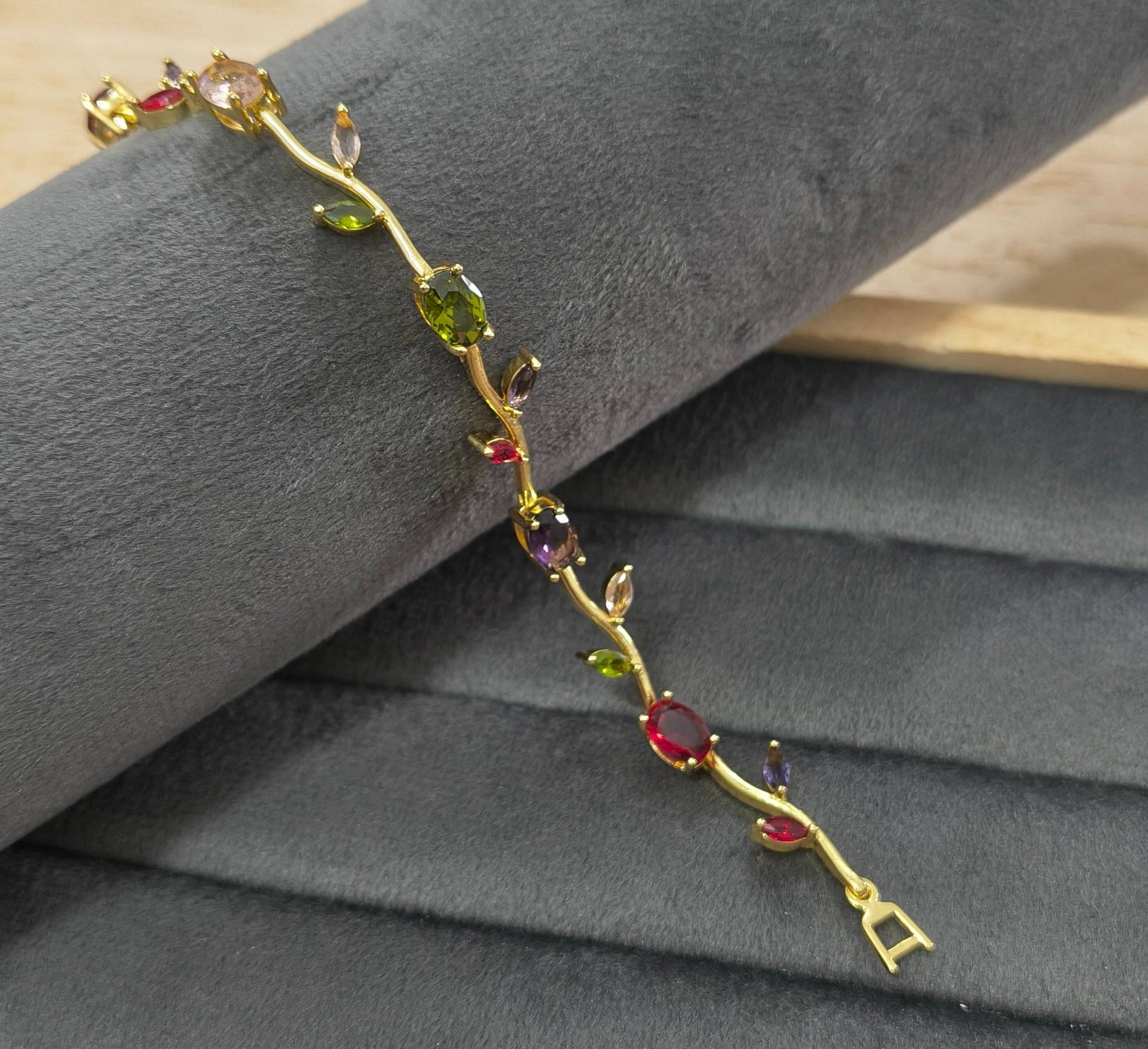 Anti Tarnish Bracelet Blossom Tulip Bracelet 18K Gold