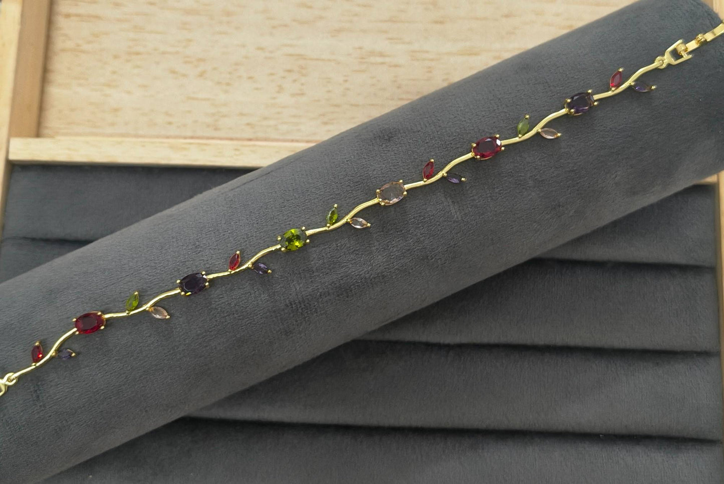 Anti Tarnish Bracelet Blossom Tulip Bracelet 18K Gold