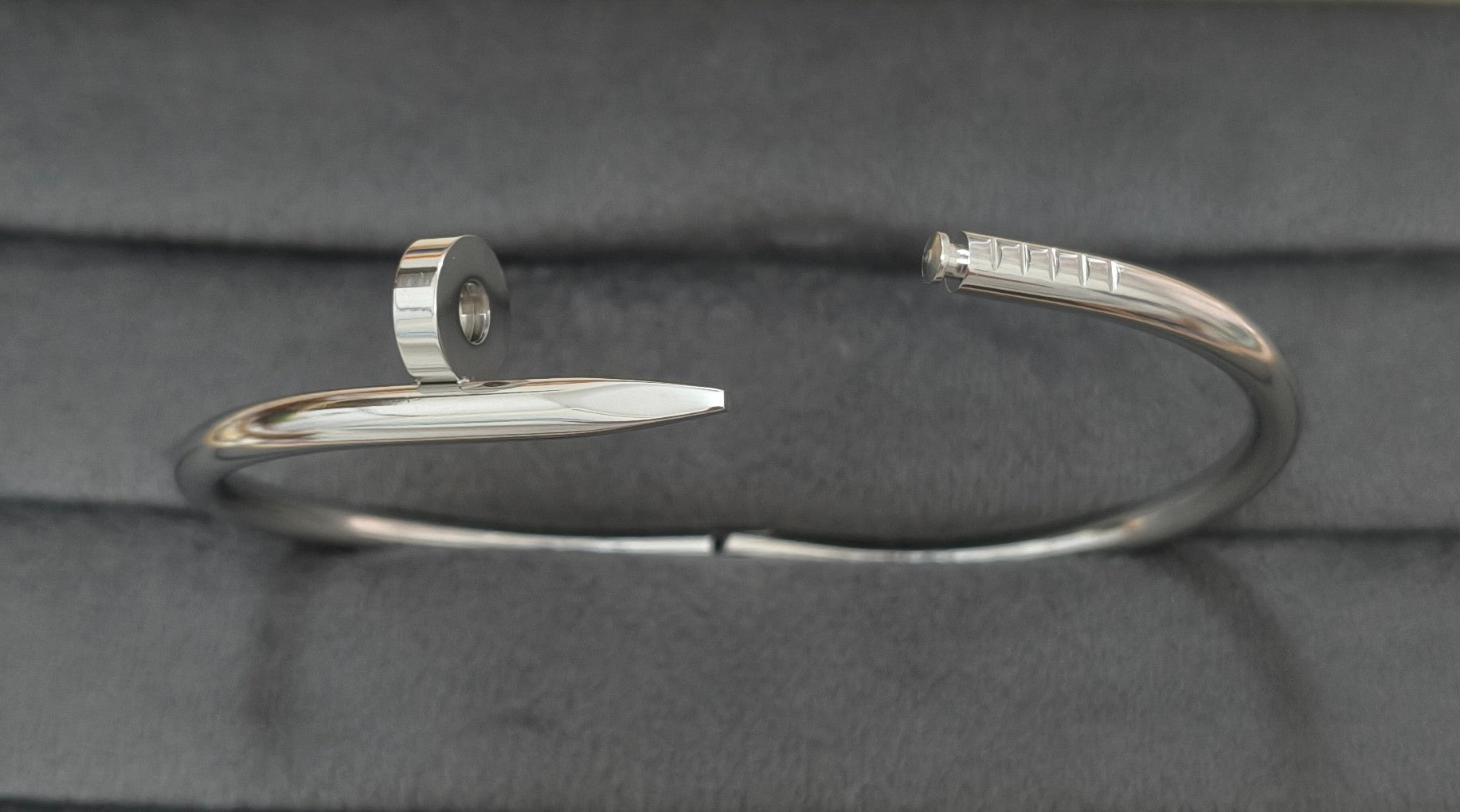 Anti Tarnish Bracelet Silver Nail Design 18K Gold Plated