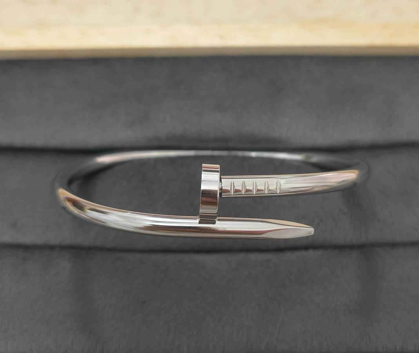 Anti Tarnish Bracelet Silver Nail Design 18K Gold Plated