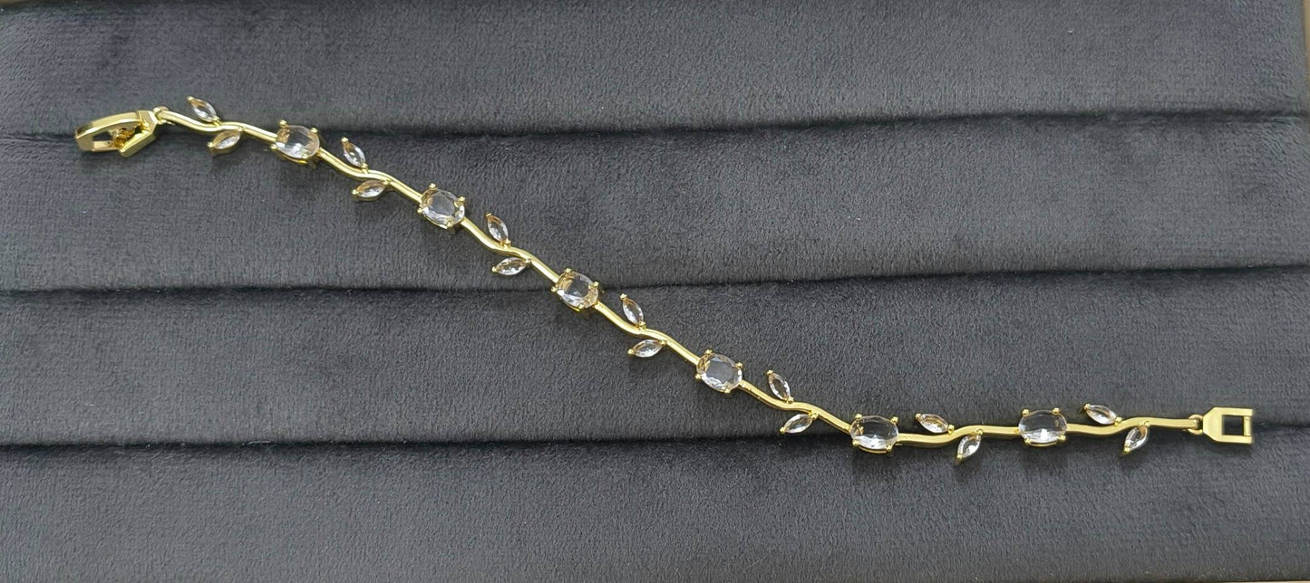 Anti Tarnish Bracelet Viral Tulip Bracelet 18K Gold Plated