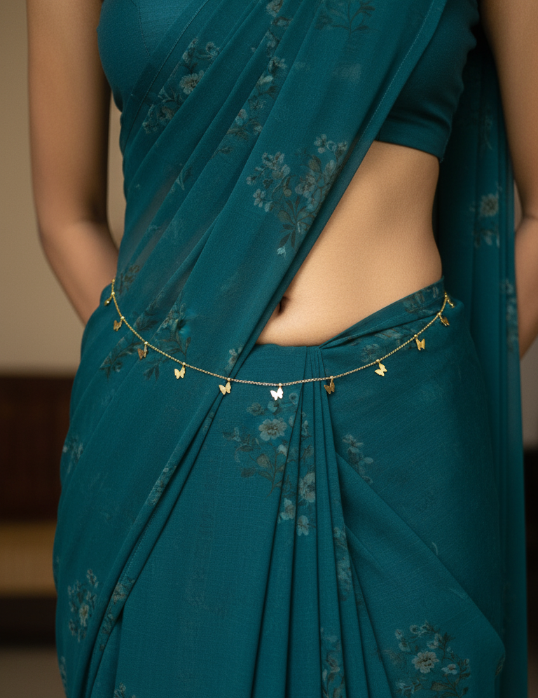 Anti Tarnish Butterfly Charm Waist Chain 18K Gold Plated