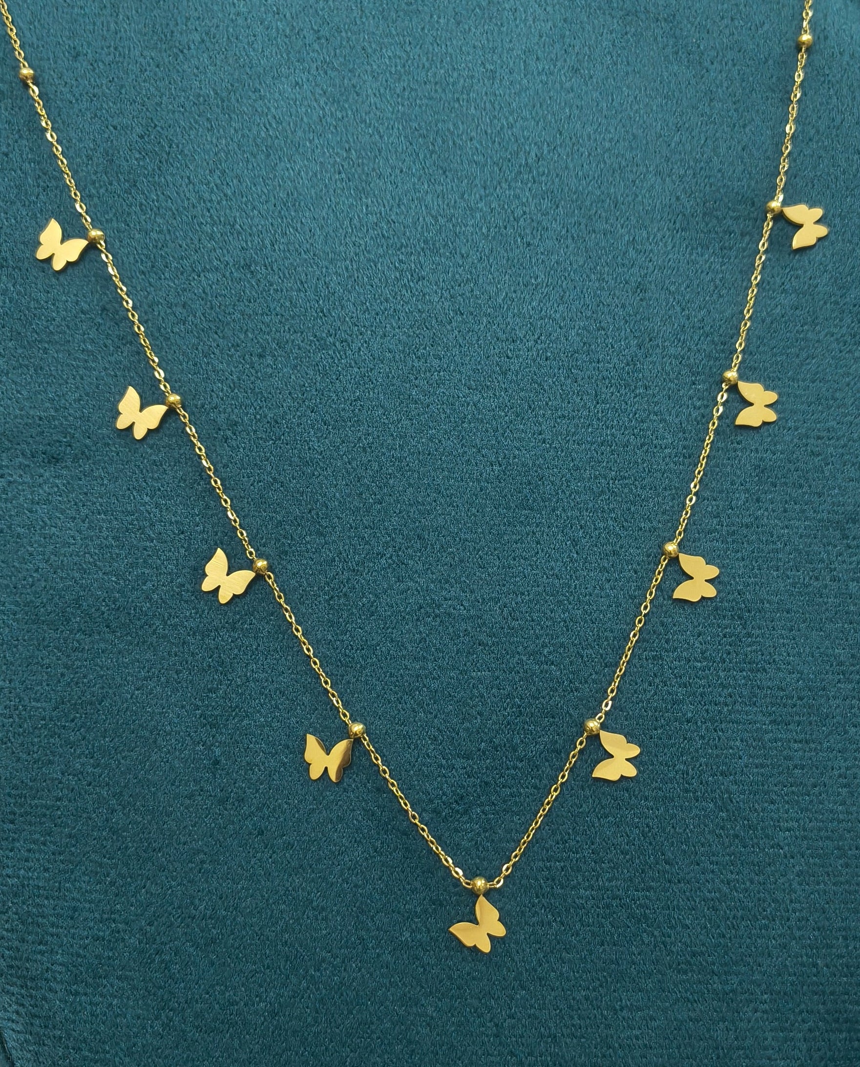 Anti Tarnish Butterfly Charm Waist Chain 18K Gold Plated