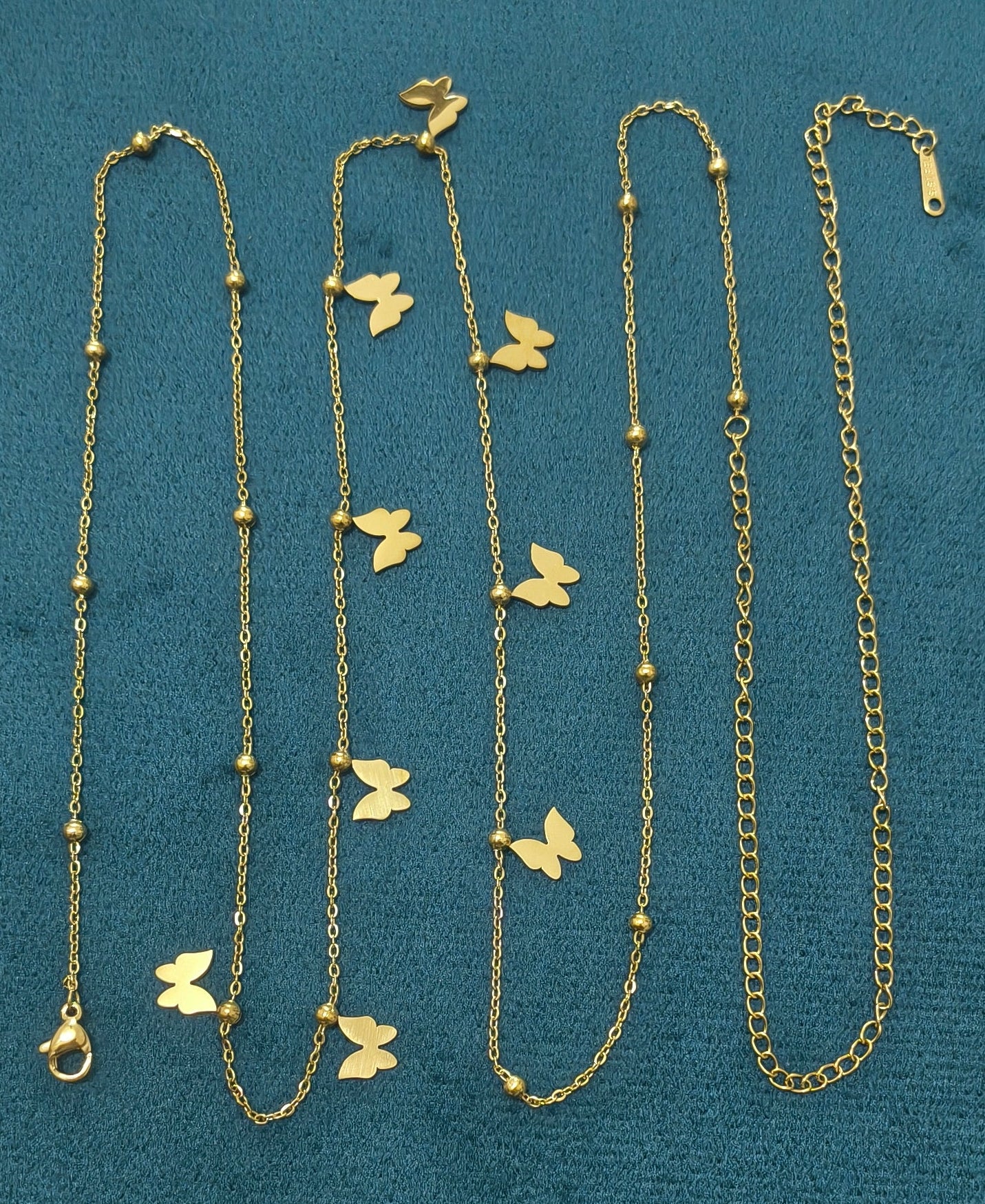 Anti Tarnish Butterfly Charm Waist Chain 18K Gold Plated