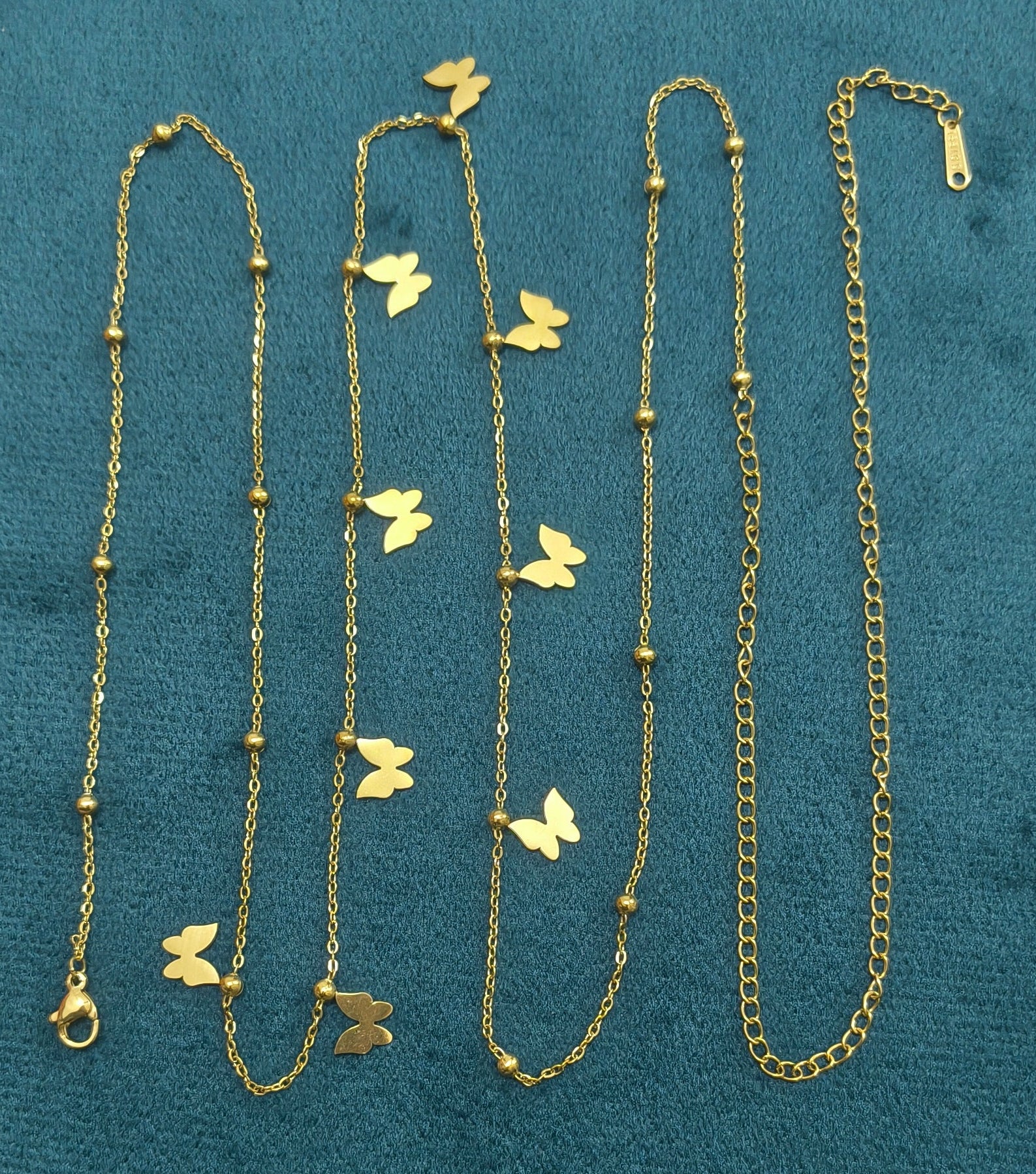 Anti Tarnish Butterfly Charm Waist Chain 18K Gold Plated