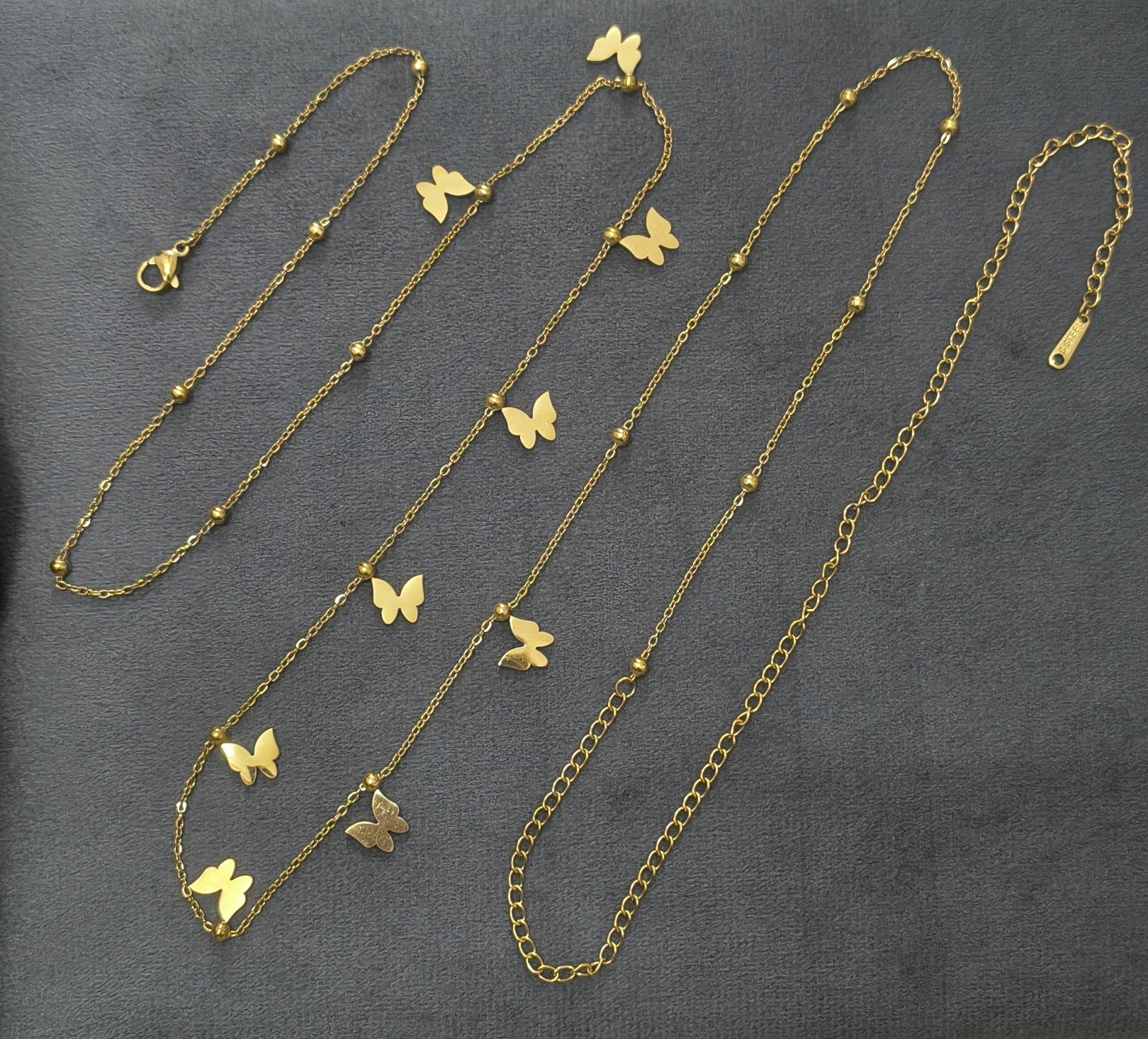 Anti Tarnish Butterfly Charm Waist Chain 18K Gold Plated