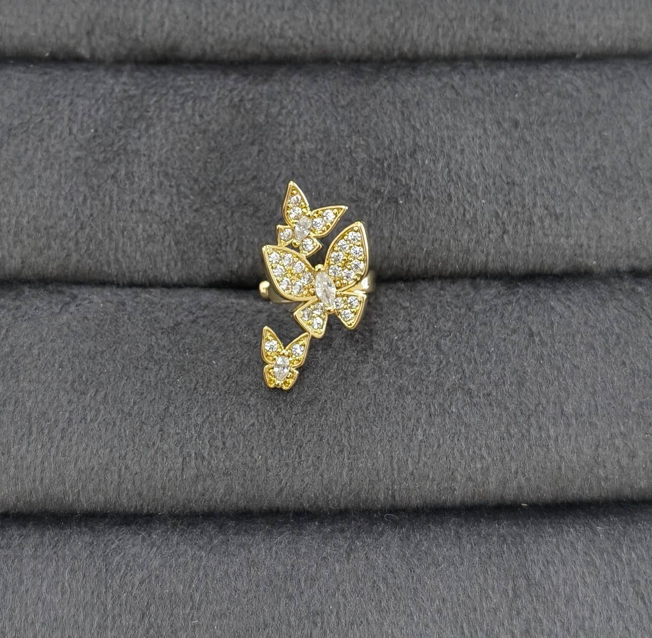 Anti Tarnish Cuff Earrings for Left Ear 18K Gold Plated