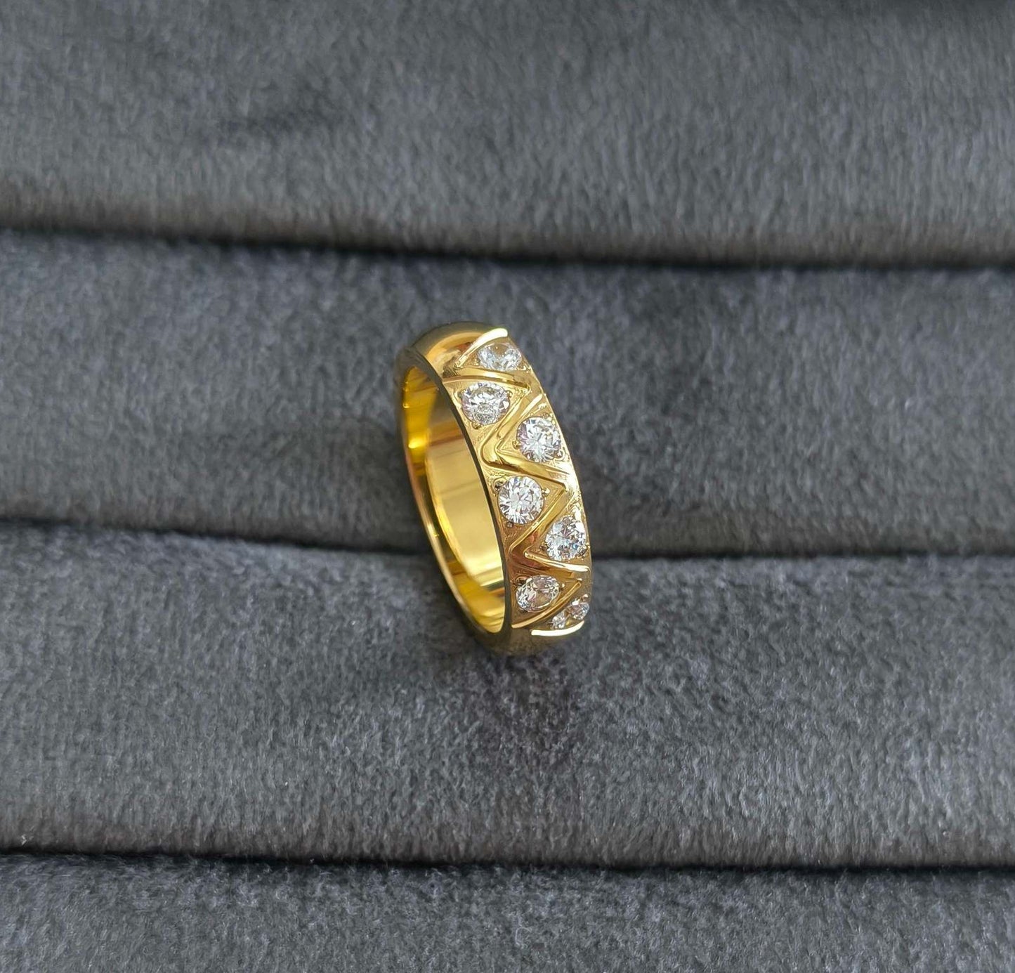 Anti Tarnish Dazzling Coco Crush Ring 18K Gold Plated