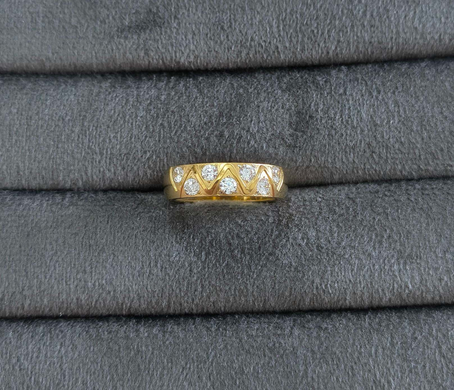 Anti Tarnish Dazzling Coco Crush Ring 18K Gold Plated