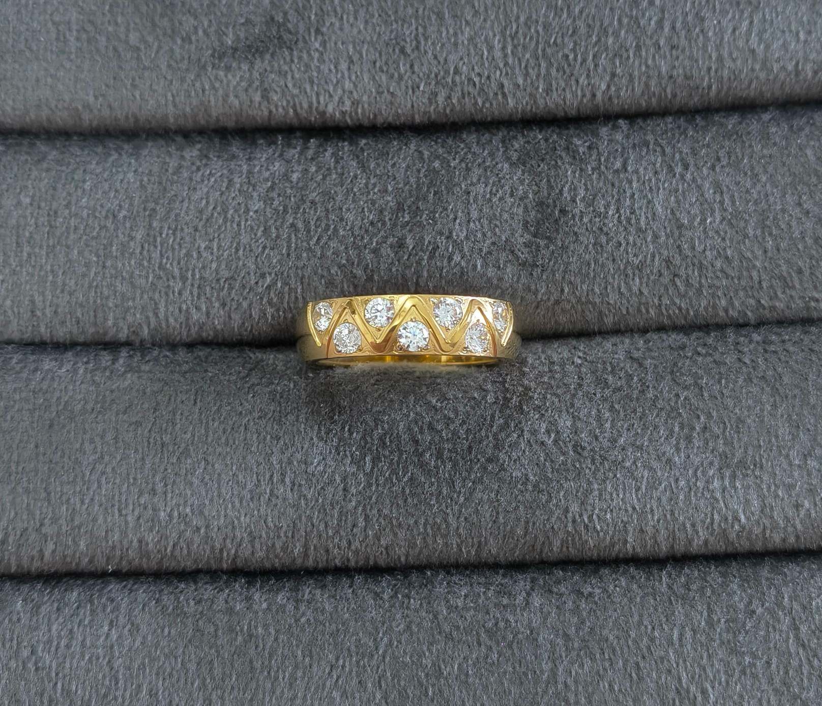 Anti Tarnish Dazzling Coco Crush Ring 18K Gold Plated