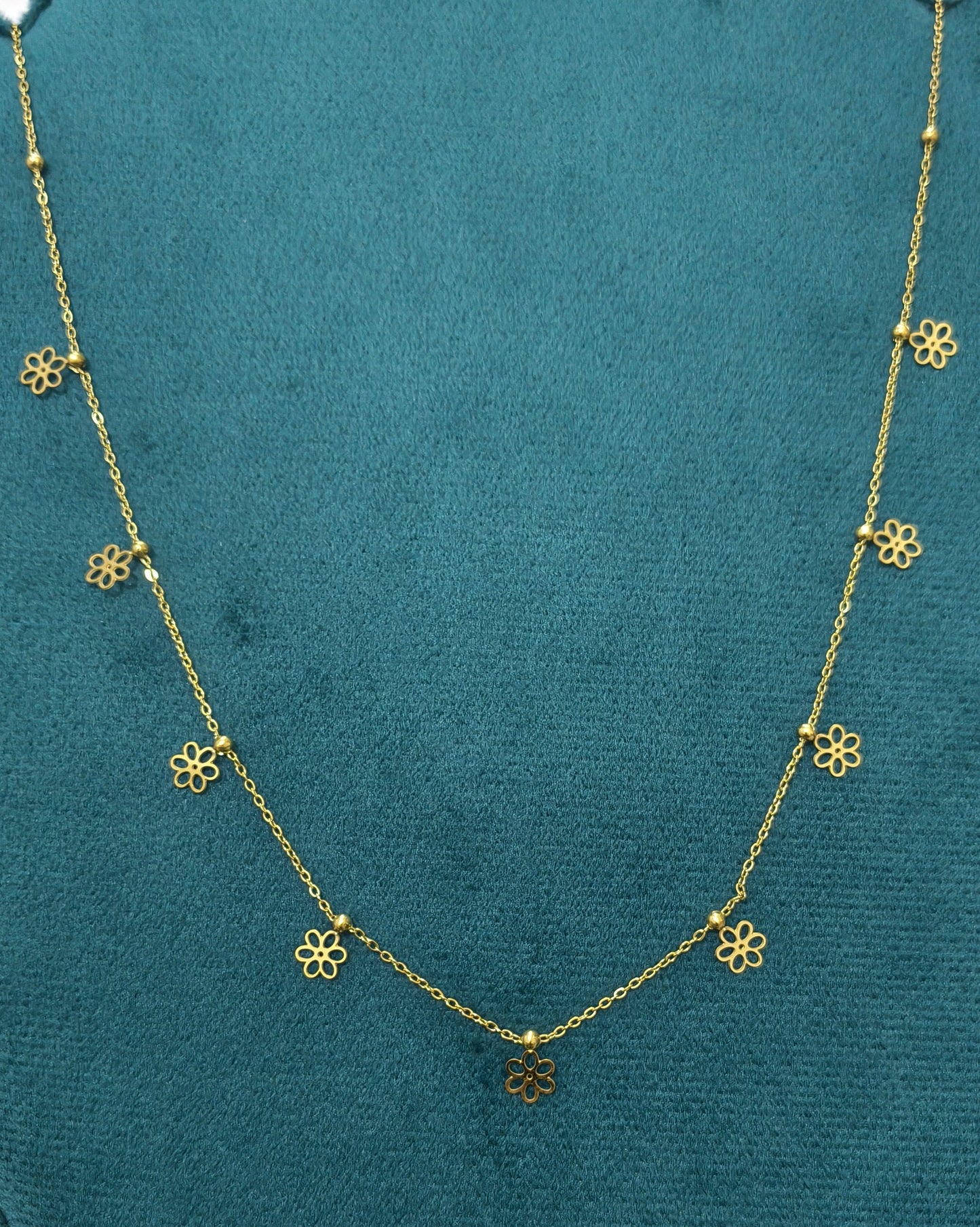 Anti Tarnish Flower Charm Waist Chain 18K Gold Plated