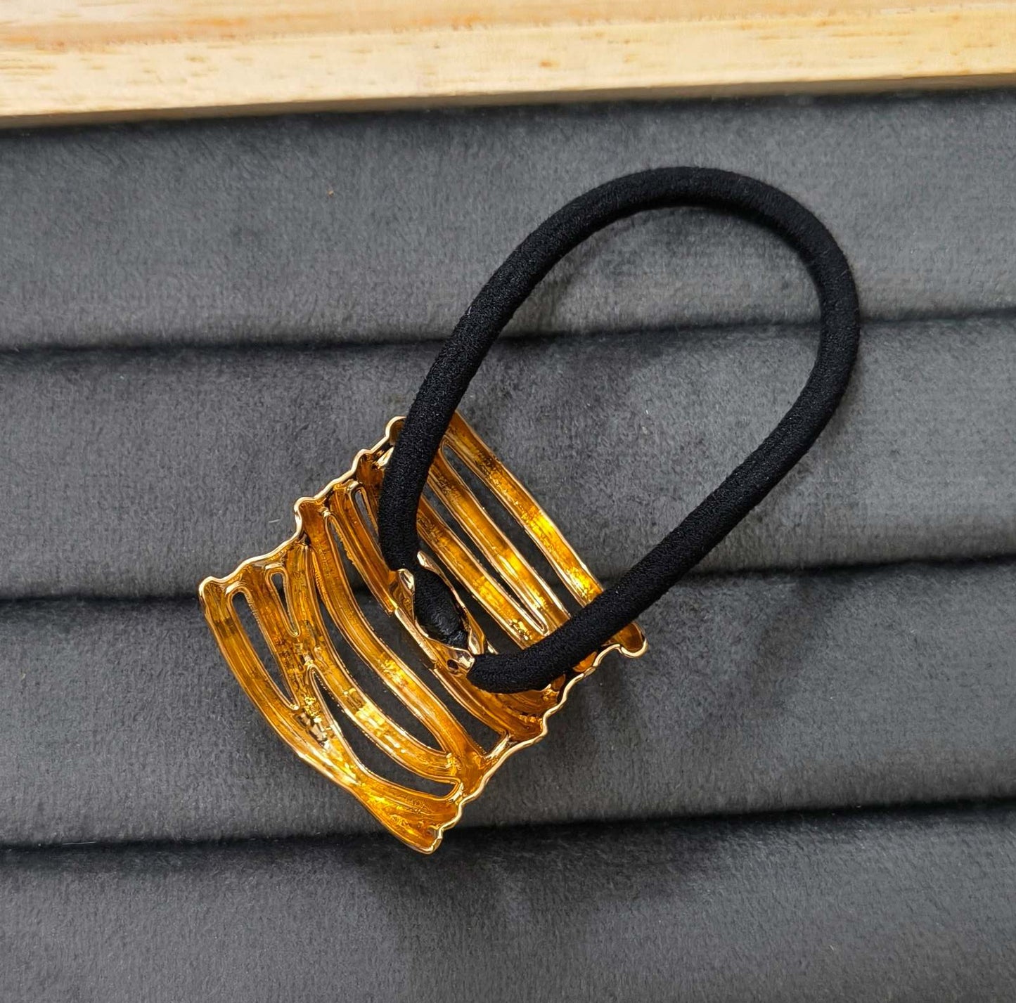 Anti Tarnish Hair Cuff Geometric Hair Band 18K Gold Plated