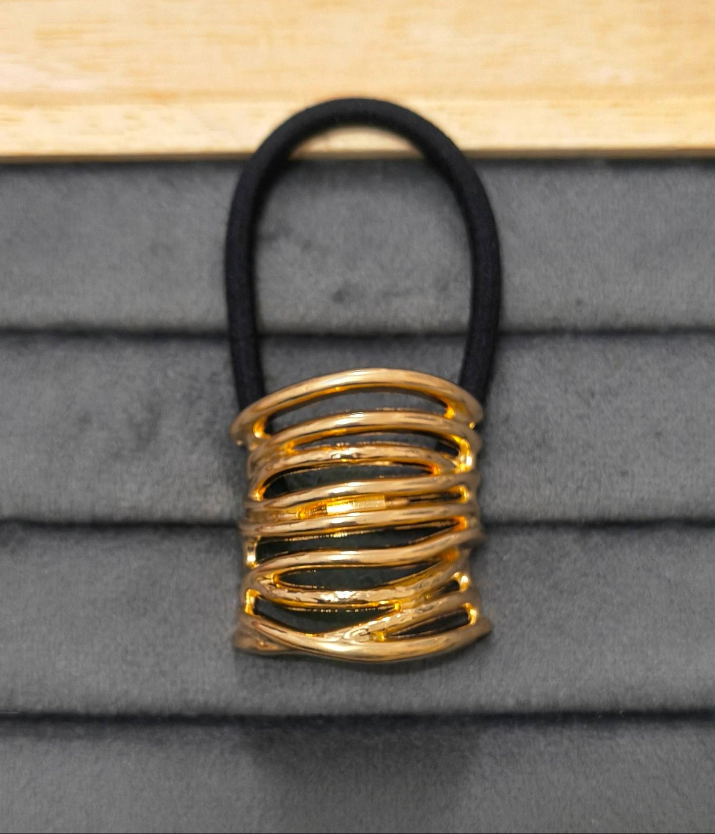 Anti Tarnish Hair Cuff Geometric Hair Band 18K Gold Plated