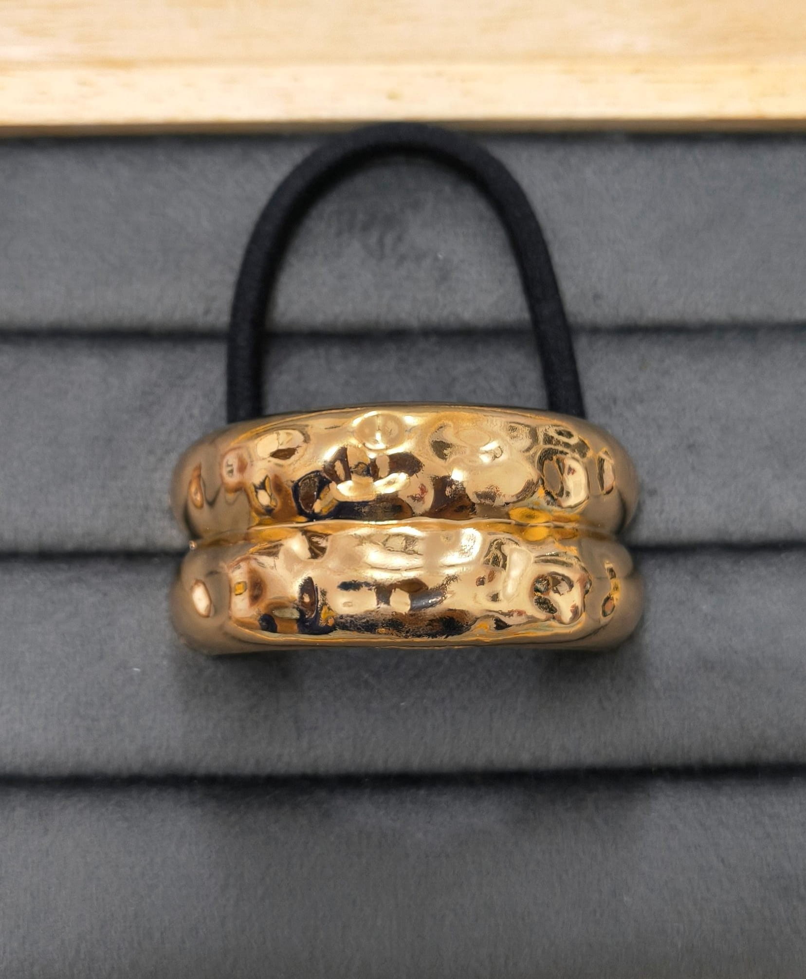 Anti Tarnish Hair Cuff Viral Hair Band 18K Gold Plated