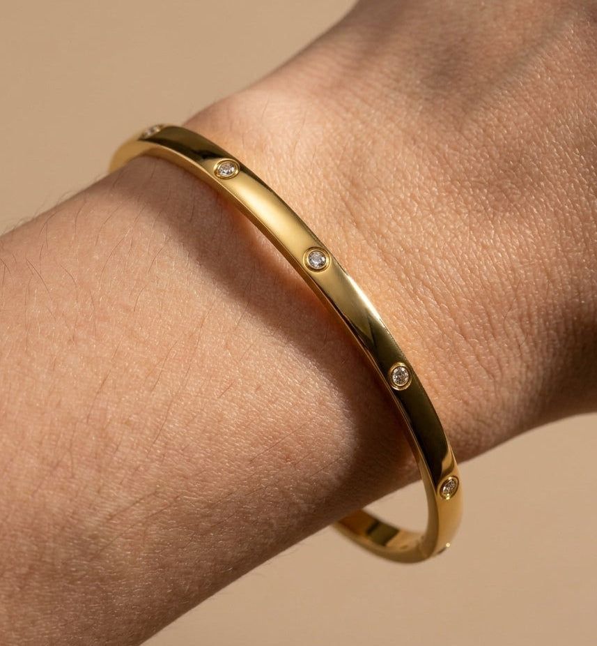 Anti Tarnish Luxury Aesthetic Bracelet 18K Gold Plated