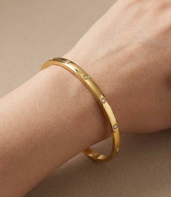 Anti Tarnish Luxury Aesthetic Bracelet 18K Gold Plated