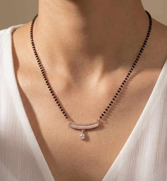 Anti Tarnish Mangalsutra Vintage Style 18K RoseGold Plated