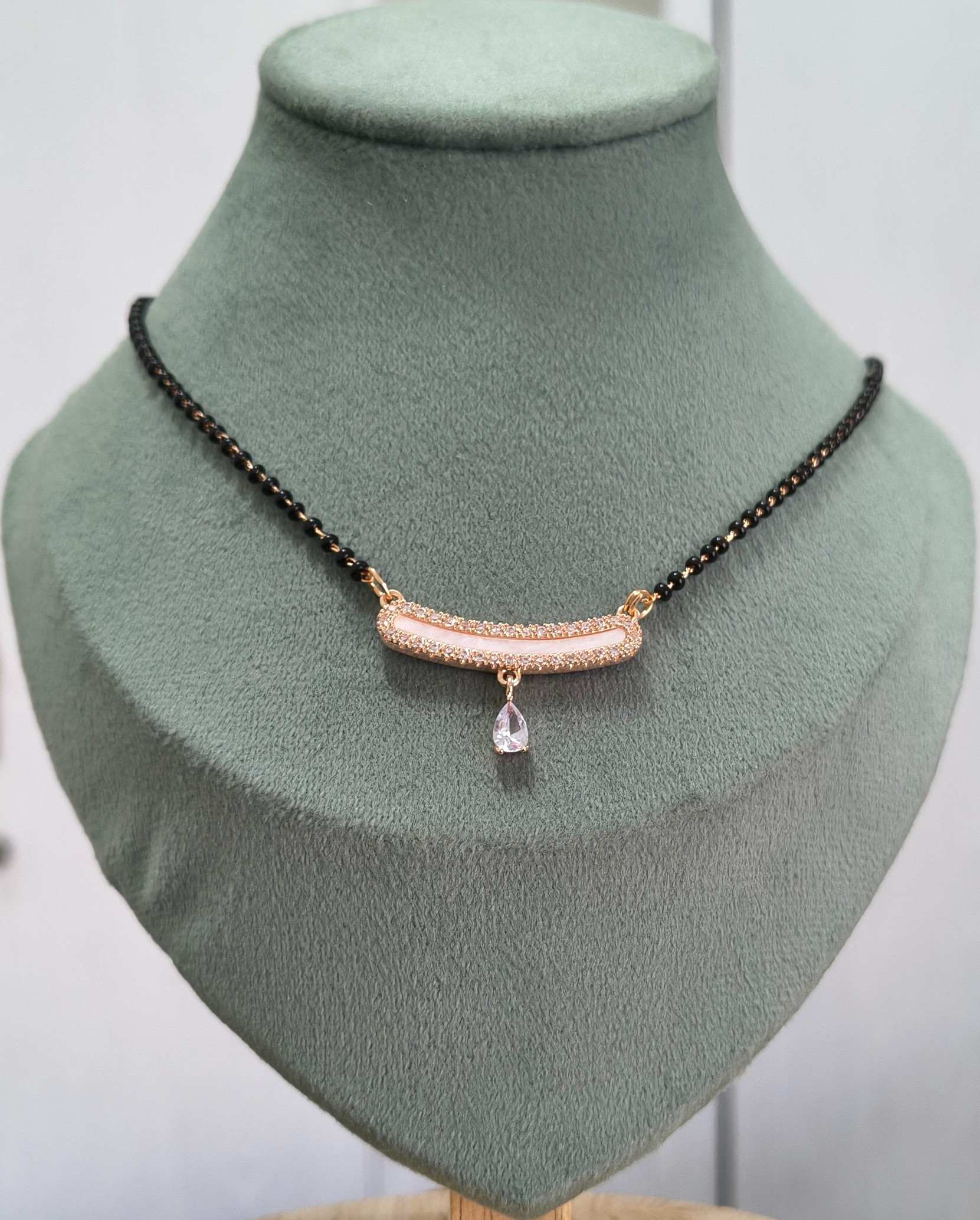 Anti Tarnish Mangalsutra Vintage Style 18K RoseGold Plated
